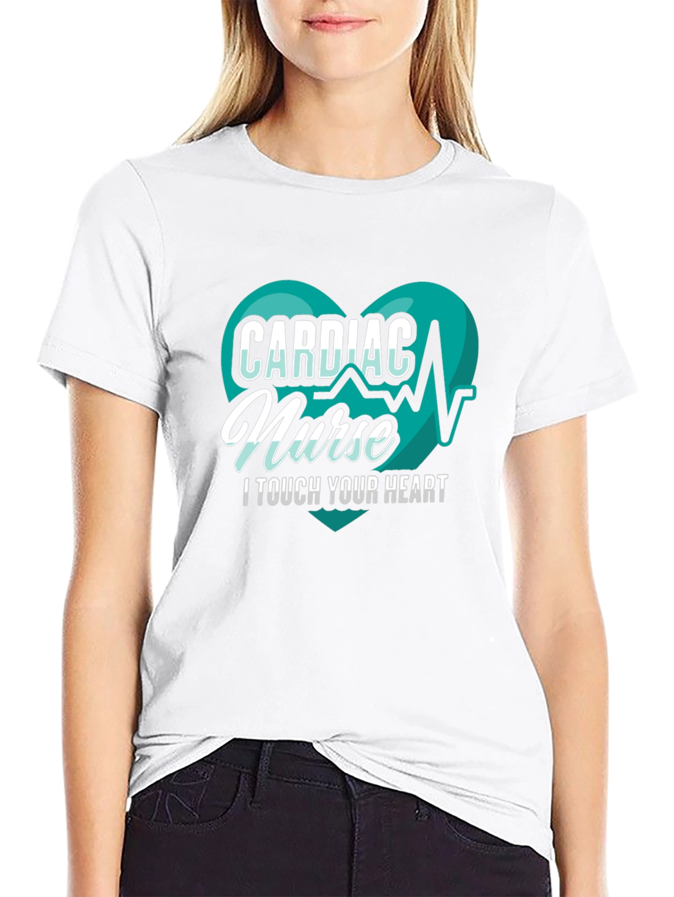 Cardiac Nurse T-Shirt - I Touch Your Heart Tee