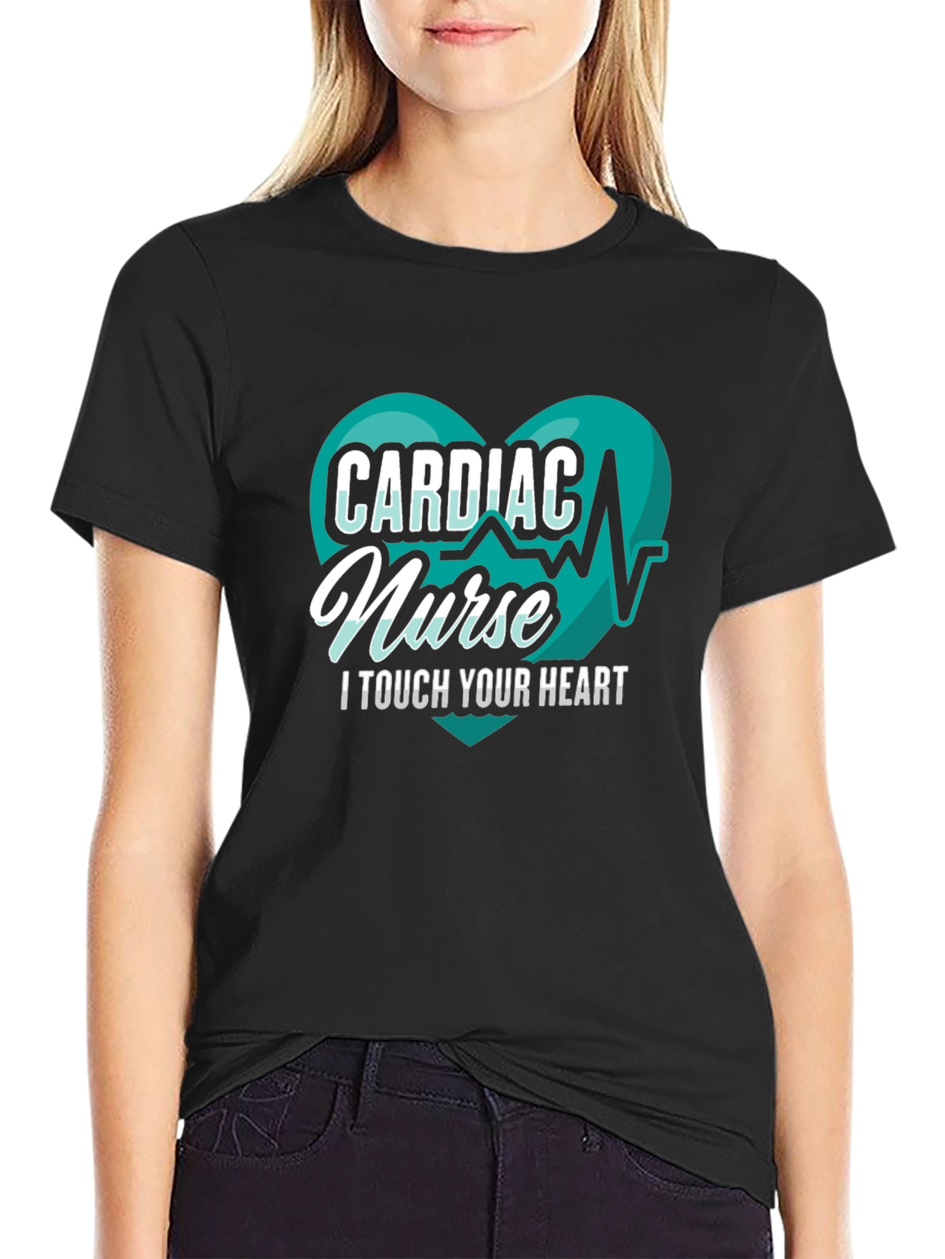 Cardiac Nurse T-Shirt - I Touch Your Heart Tee