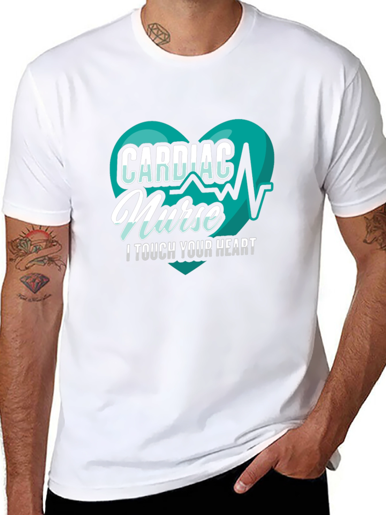 Cardiac Nurse T-Shirt - I Touch Your Heart Tee