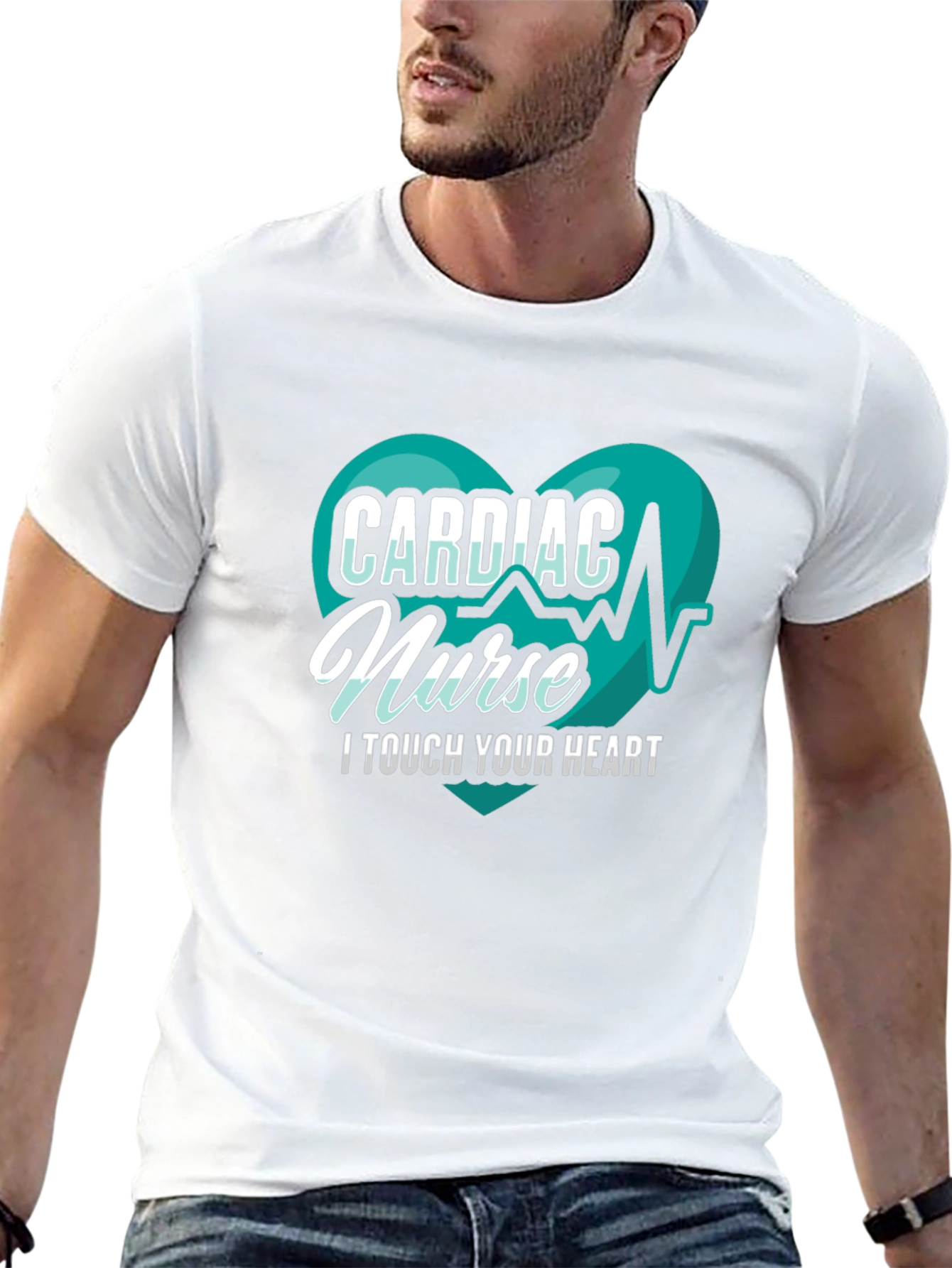 Cardiac Nurse T-Shirt - I Touch Your Heart Tee