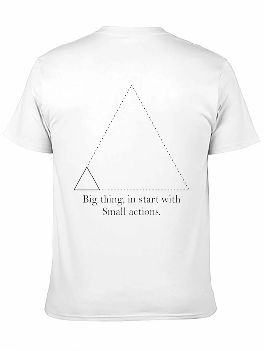 Motivational Triangle Graphic Tee - Black
