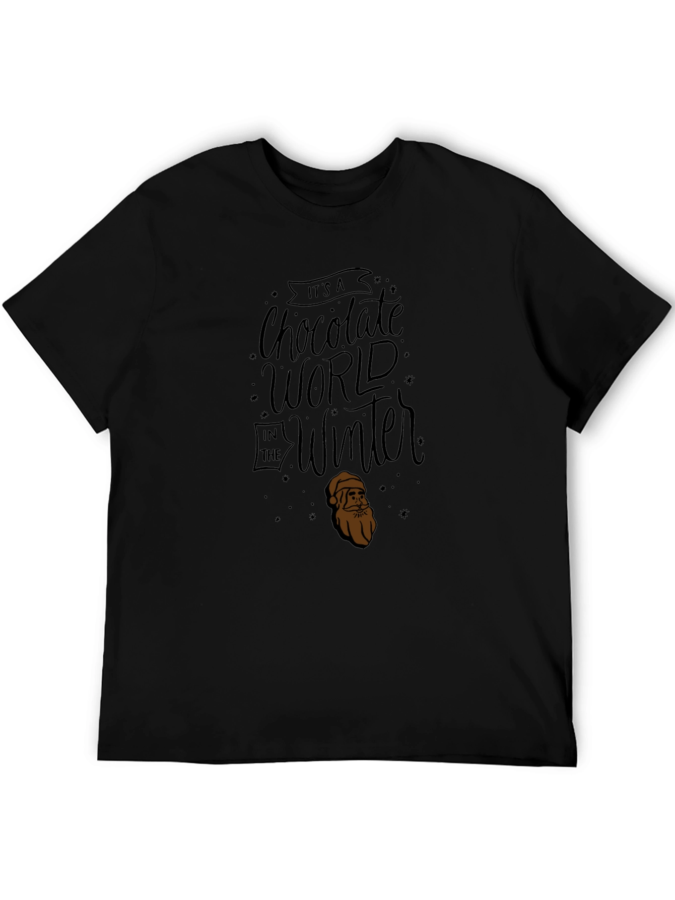 Chocolate World Winter Graphic Tee - Black