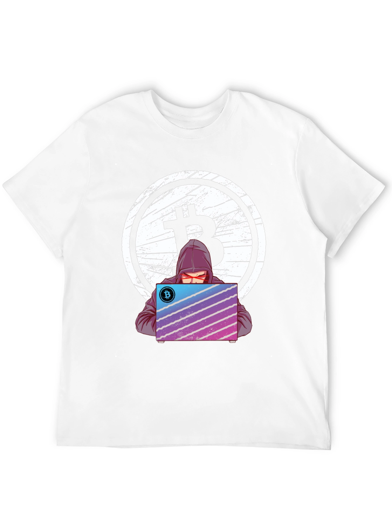 Bitcoin Hacker Graphic T-Shirt - Crypto Tee