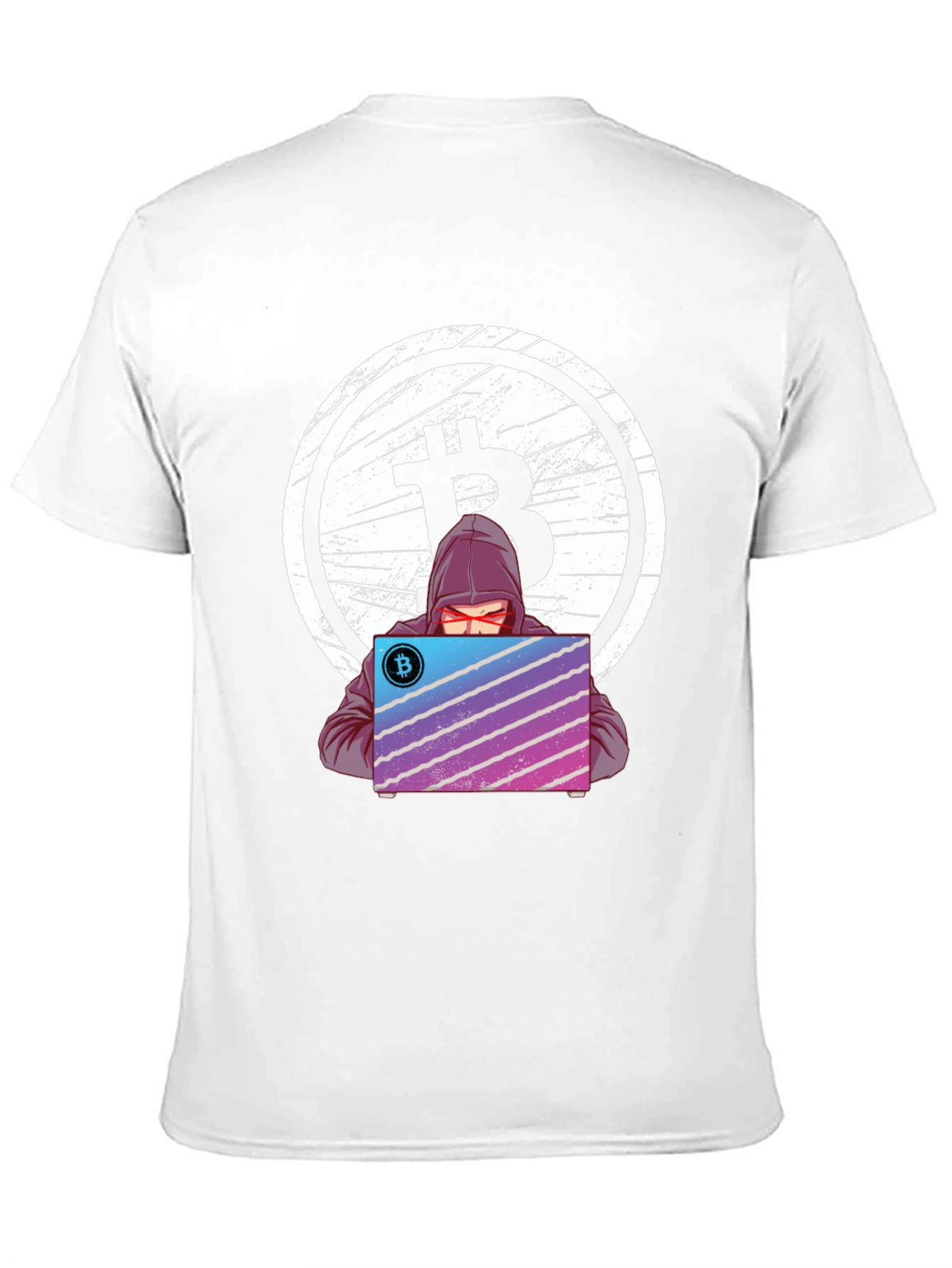 Bitcoin Hacker Graphic T-Shirt - Crypto Tee