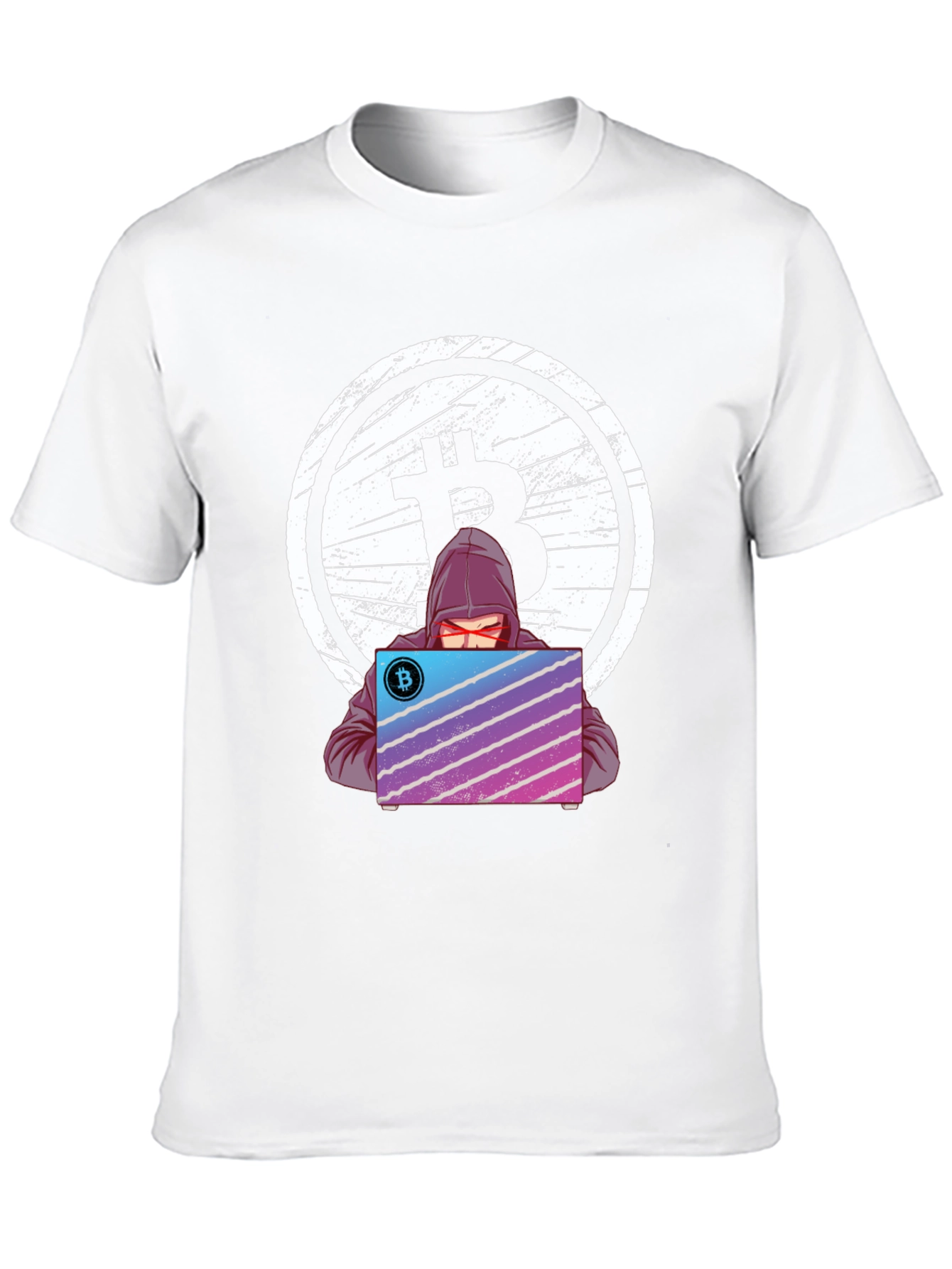 Bitcoin Hacker Graphic T-Shirt - Crypto Tee
