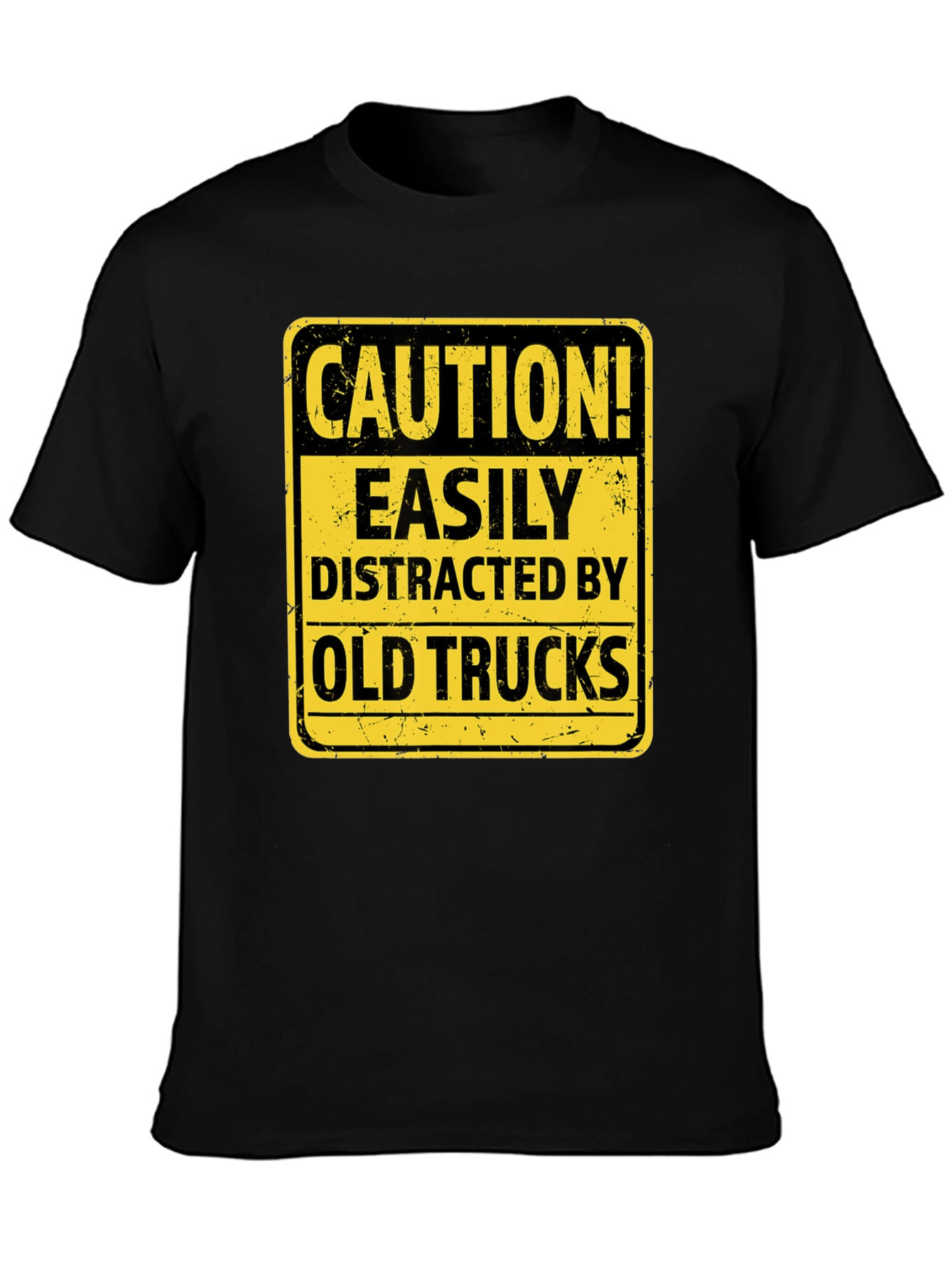 Caution Easily Distracted by Old Trucks T-Shirt