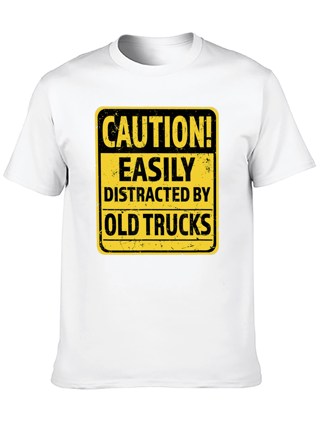 Caution Easily Distracted by Old Trucks T-Shirt