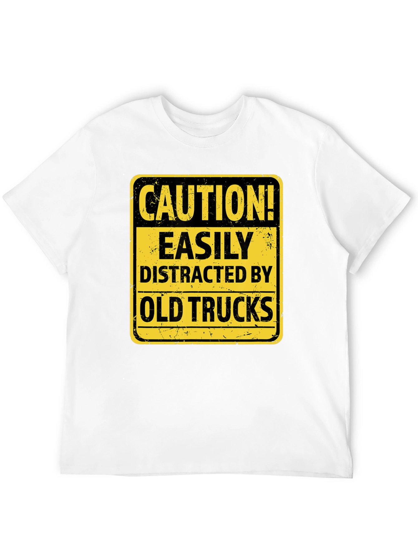 Caution Easily Distracted by Old Trucks T-Shirt