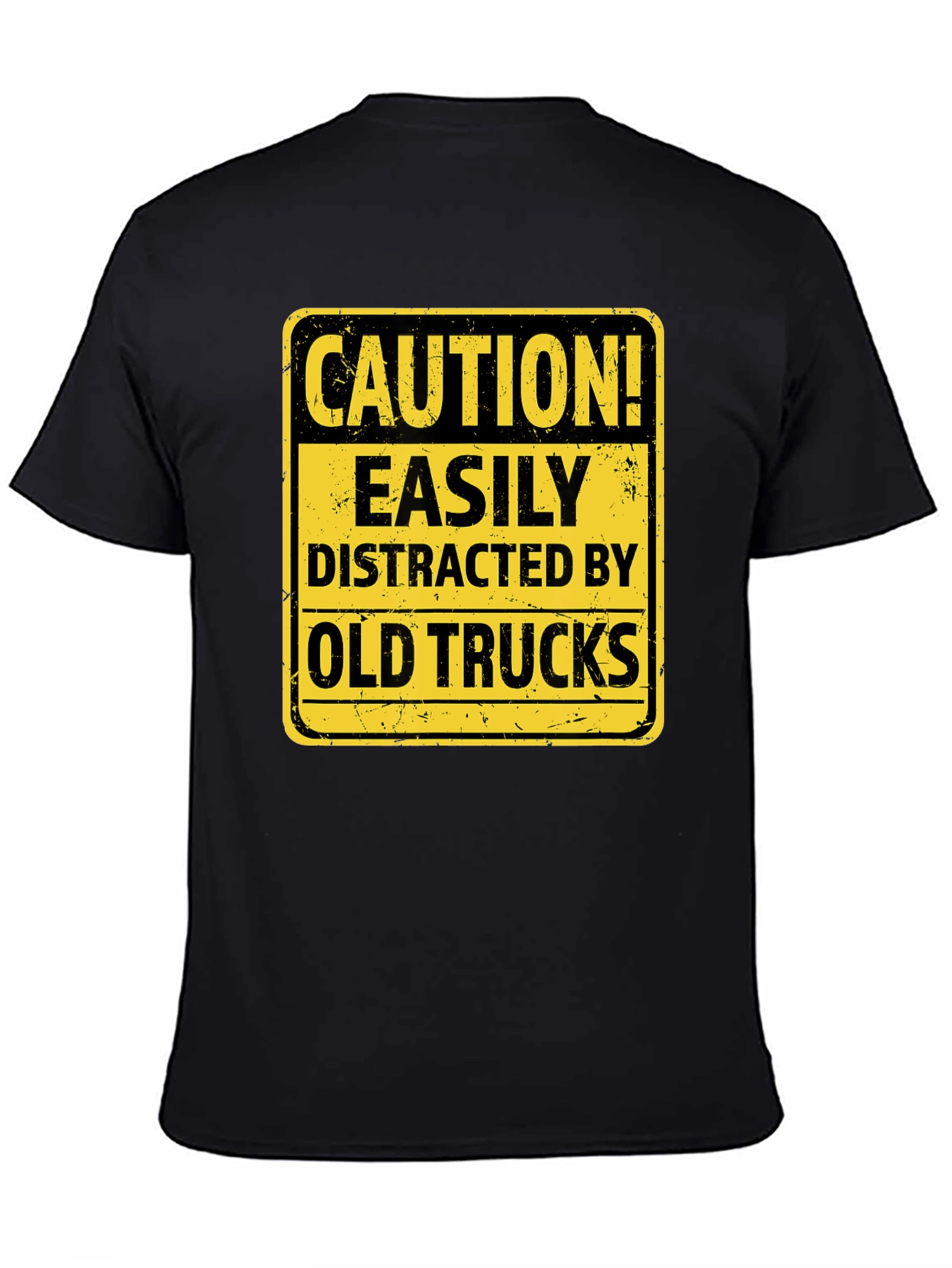 Caution Easily Distracted by Old Trucks T-Shirt
