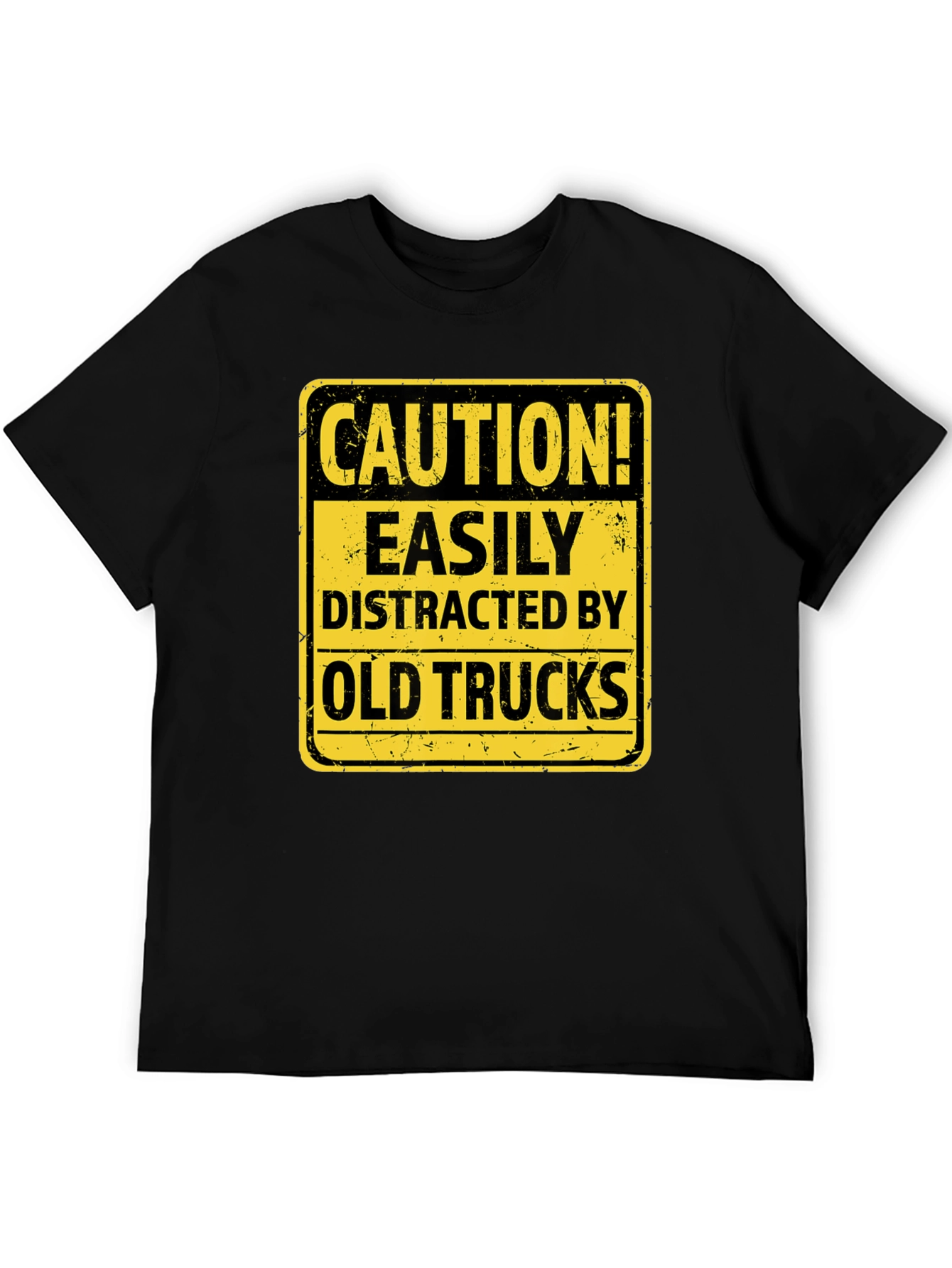 Caution Easily Distracted by Old Trucks T-Shirt
