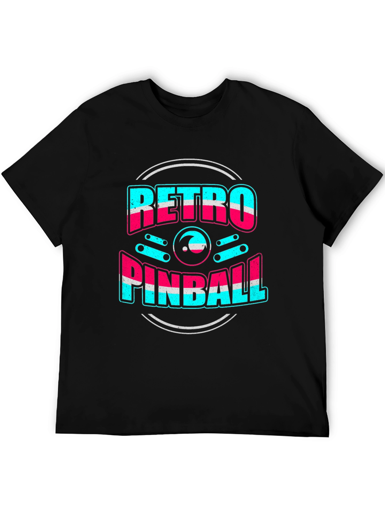 Retro Pinball Graphic Tee - Cool Gamer Shirt