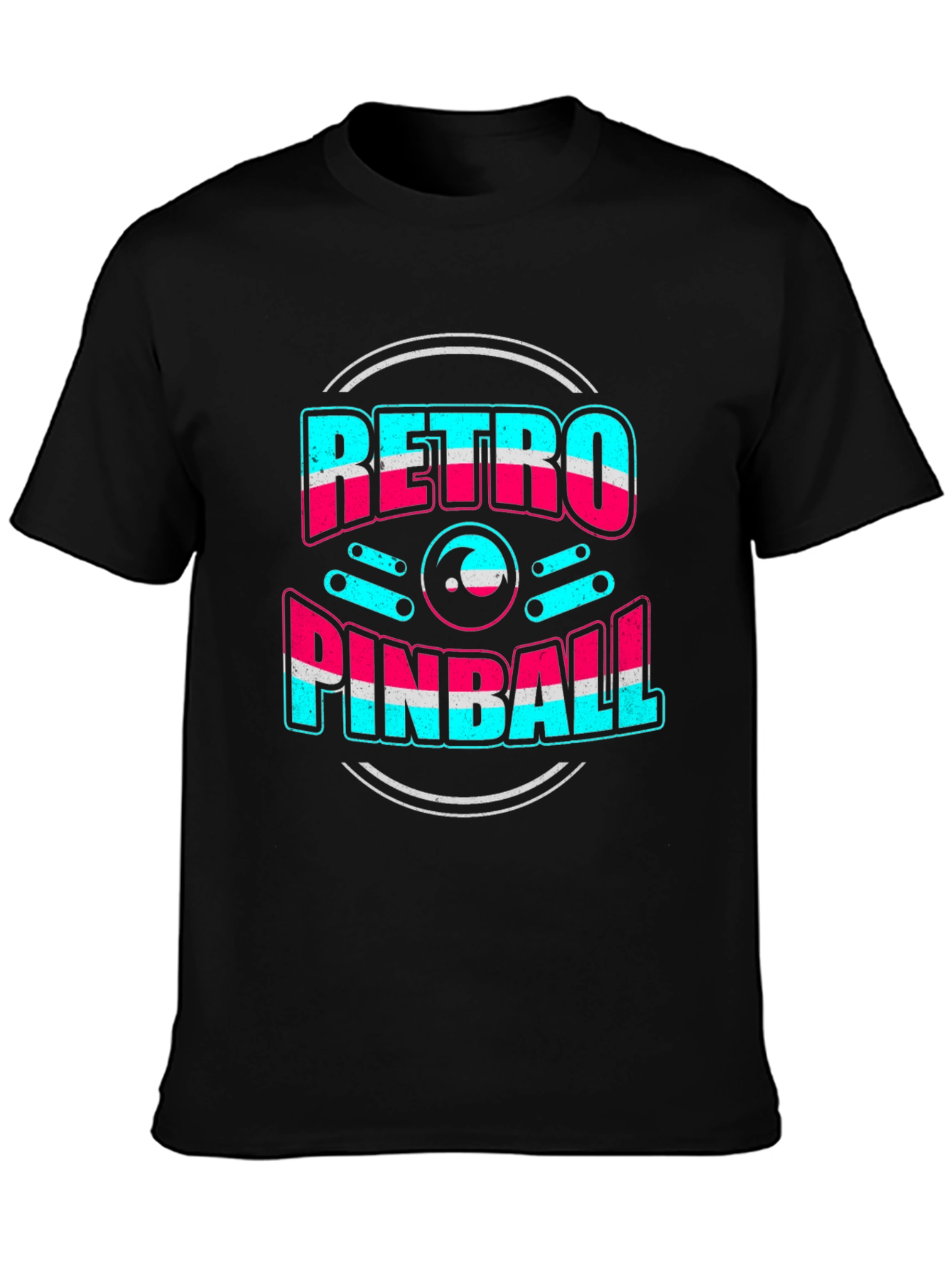 Retro Pinball Graphic Tee - Cool Gamer Shirt