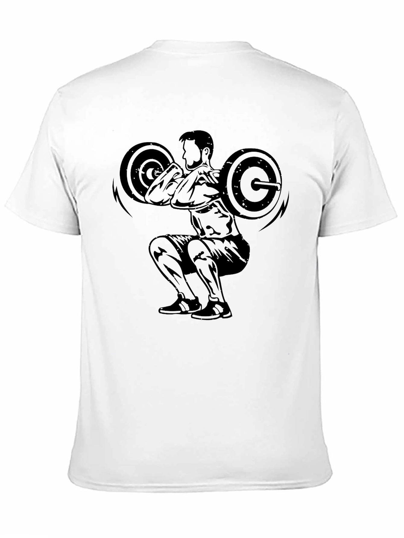 Squat Silhouette Graphic Tee - Black