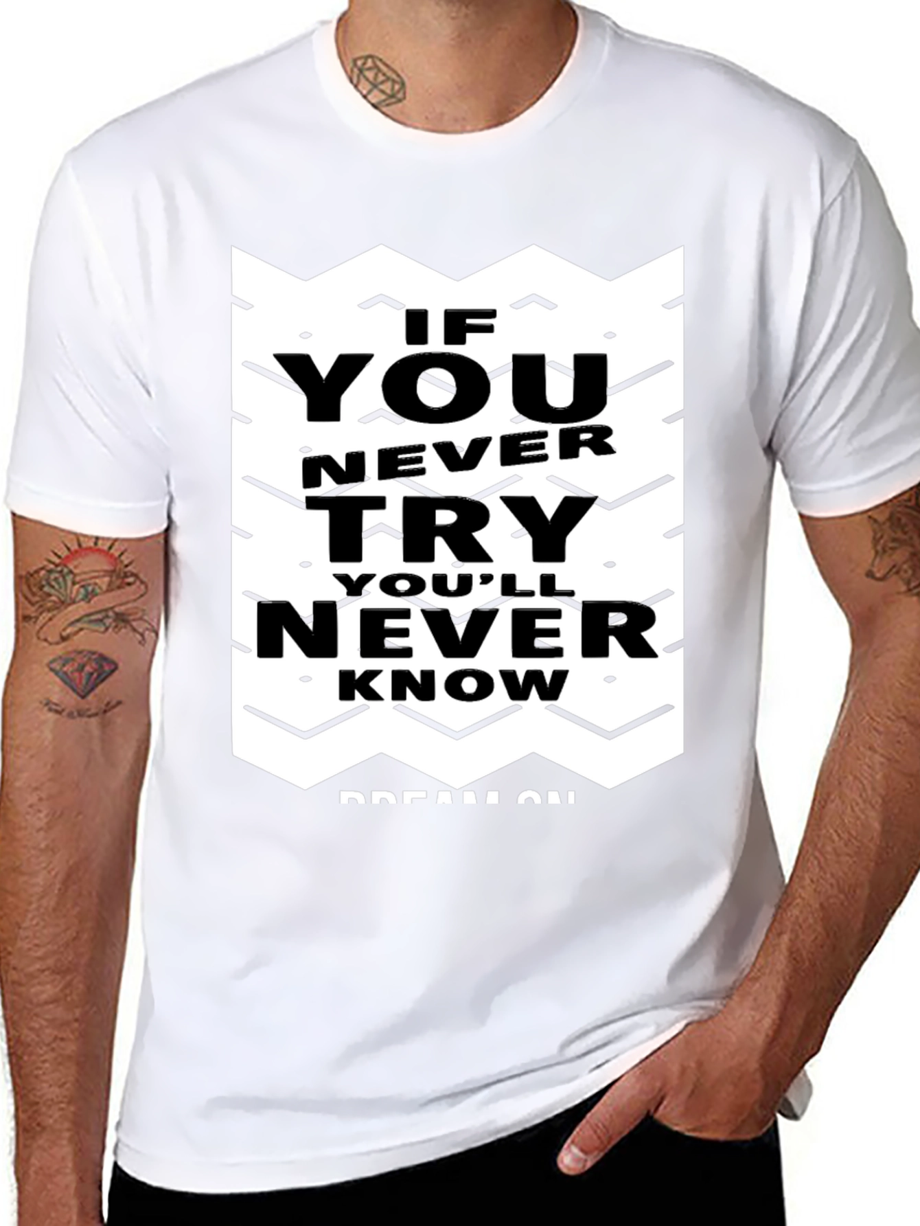 Motivational Graphic Tee - Never Know