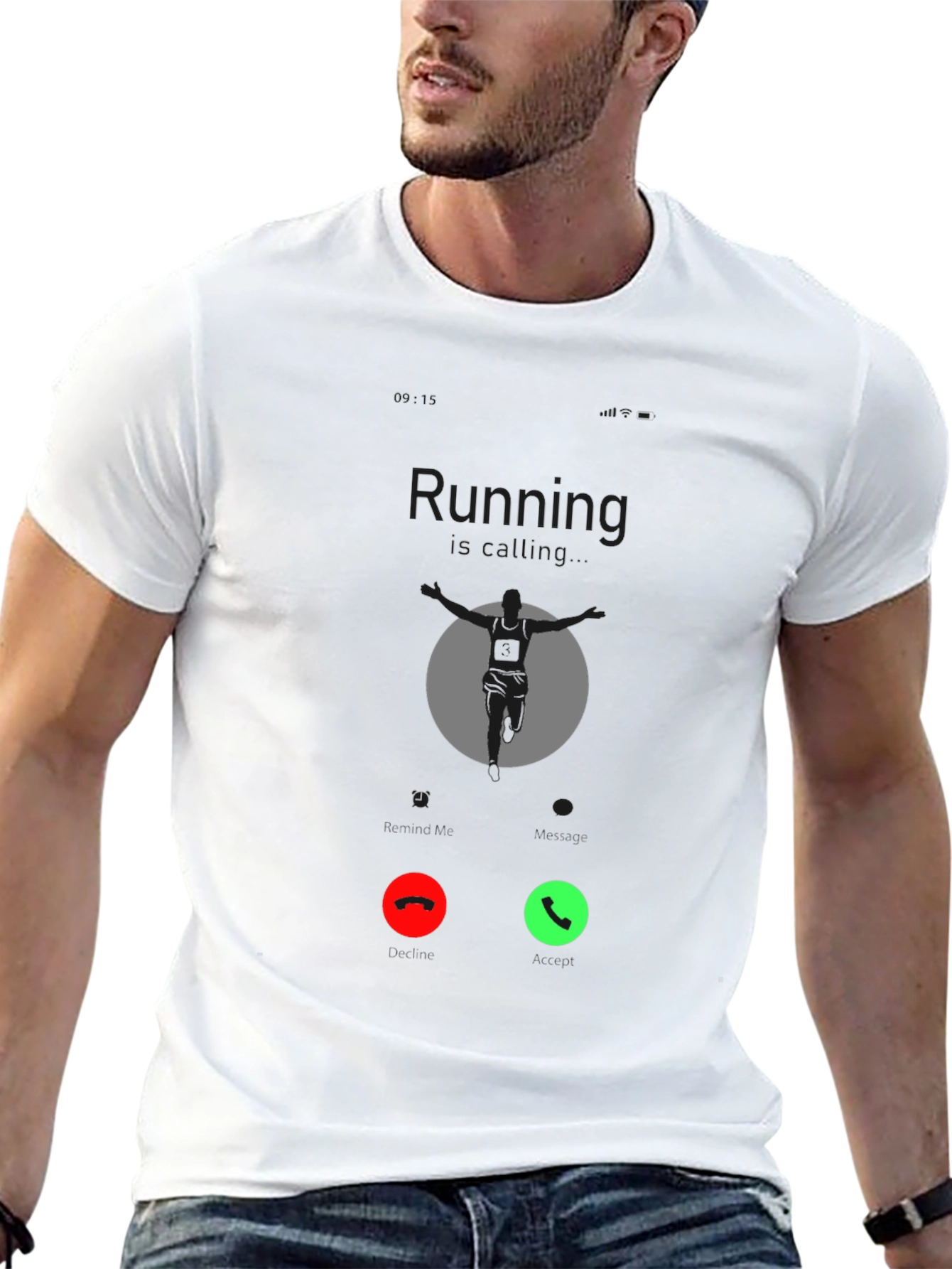 Running Call Black T-Shirt