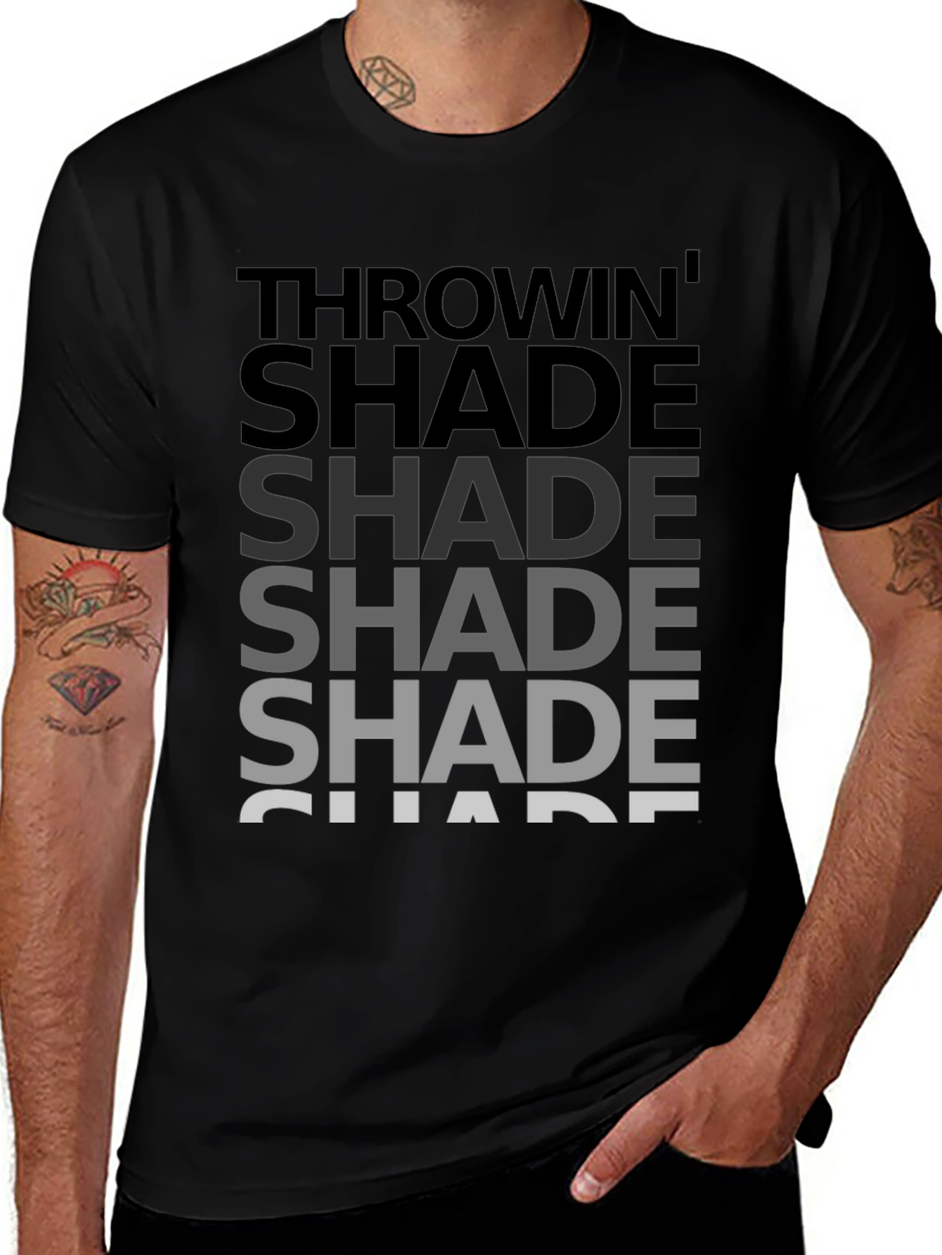 Throwin Shade Graphic Tee - Black