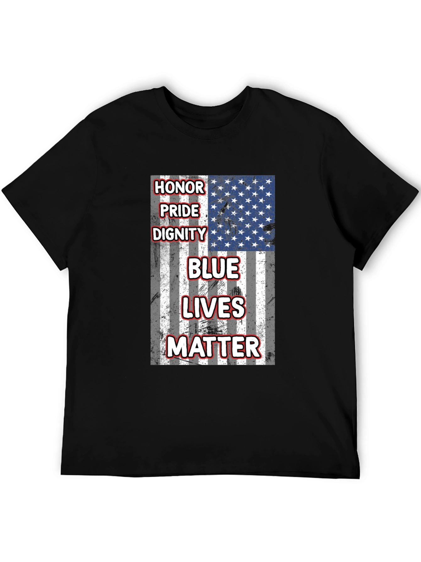 Blue Lives Matter T-Shirt: Honor Pride Dignity Tee