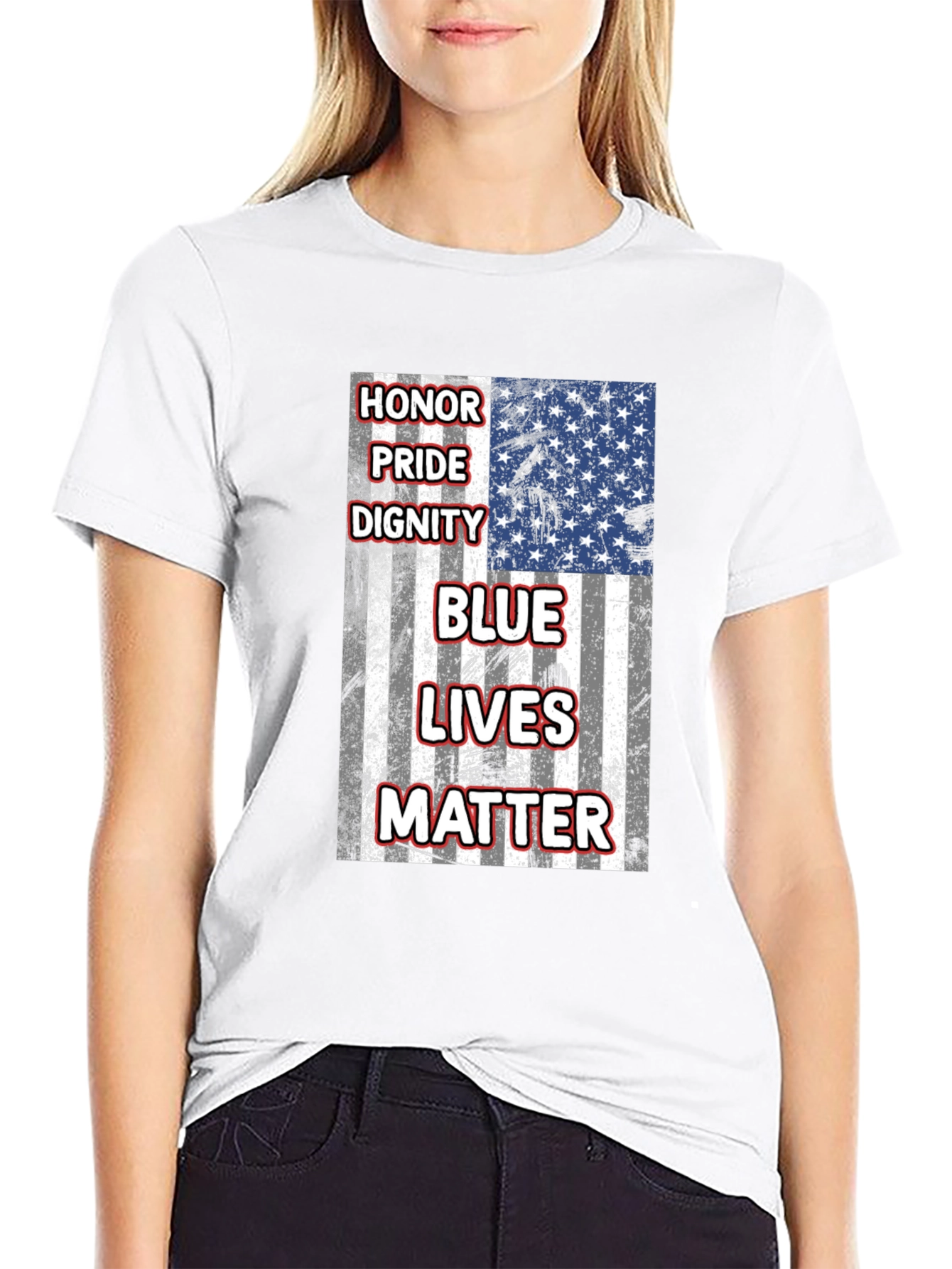 Blue Lives Matter T-Shirt: Honor Pride Dignity Tee