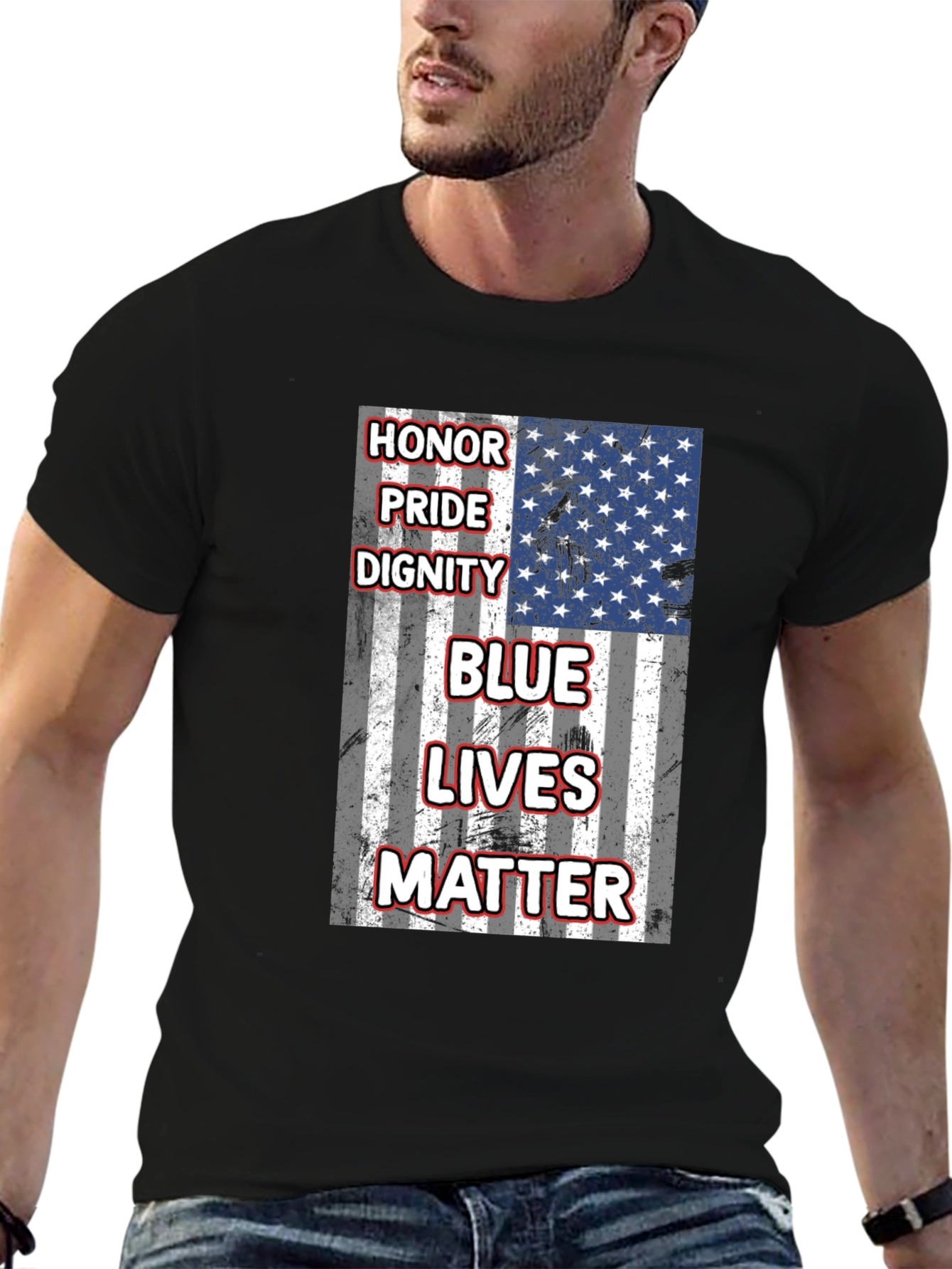 Blue Lives Matter T-Shirt: Honor Pride Dignity Tee