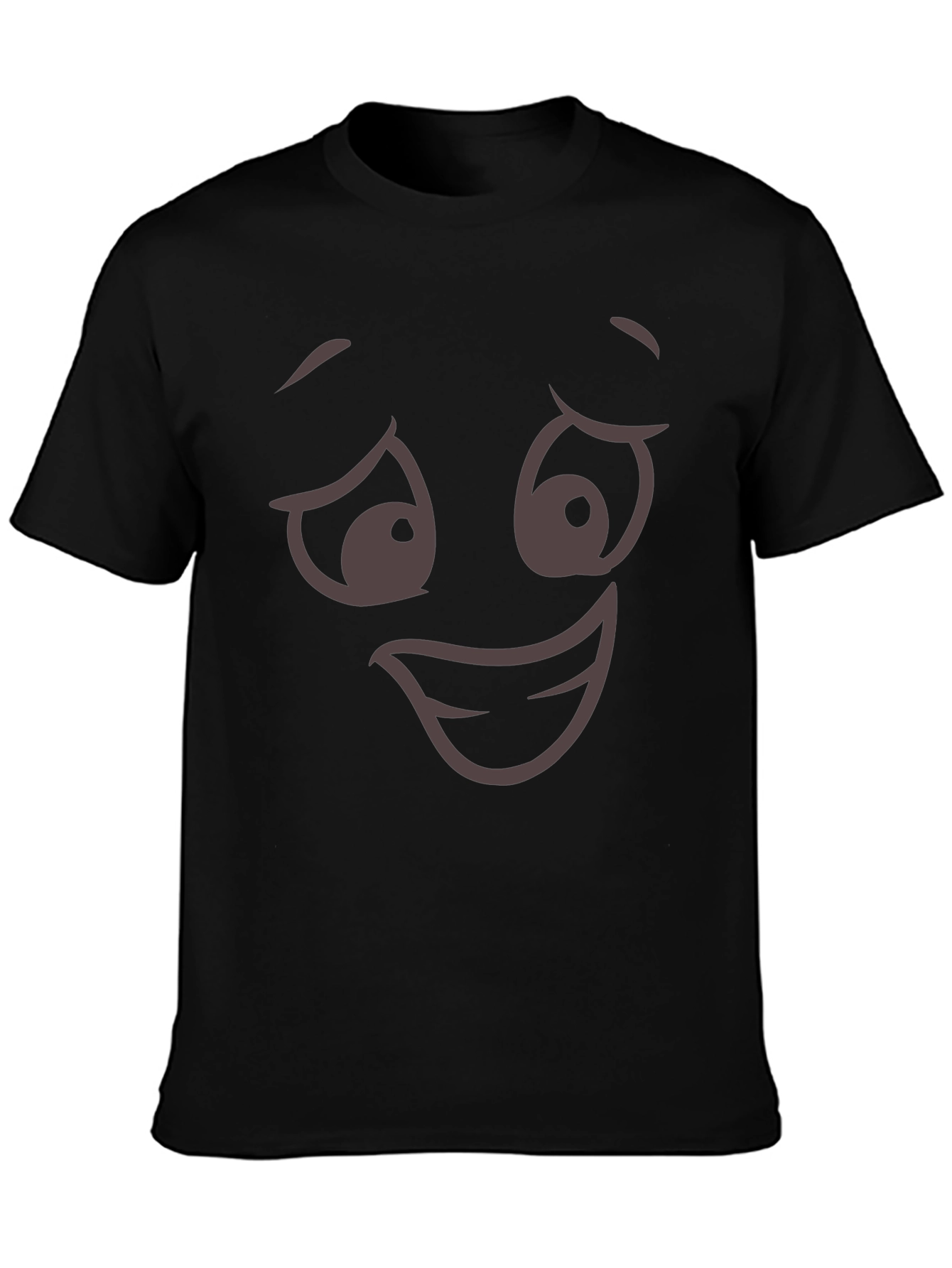 Funny Face Graphic Tee - Unisex Black T-Shirt