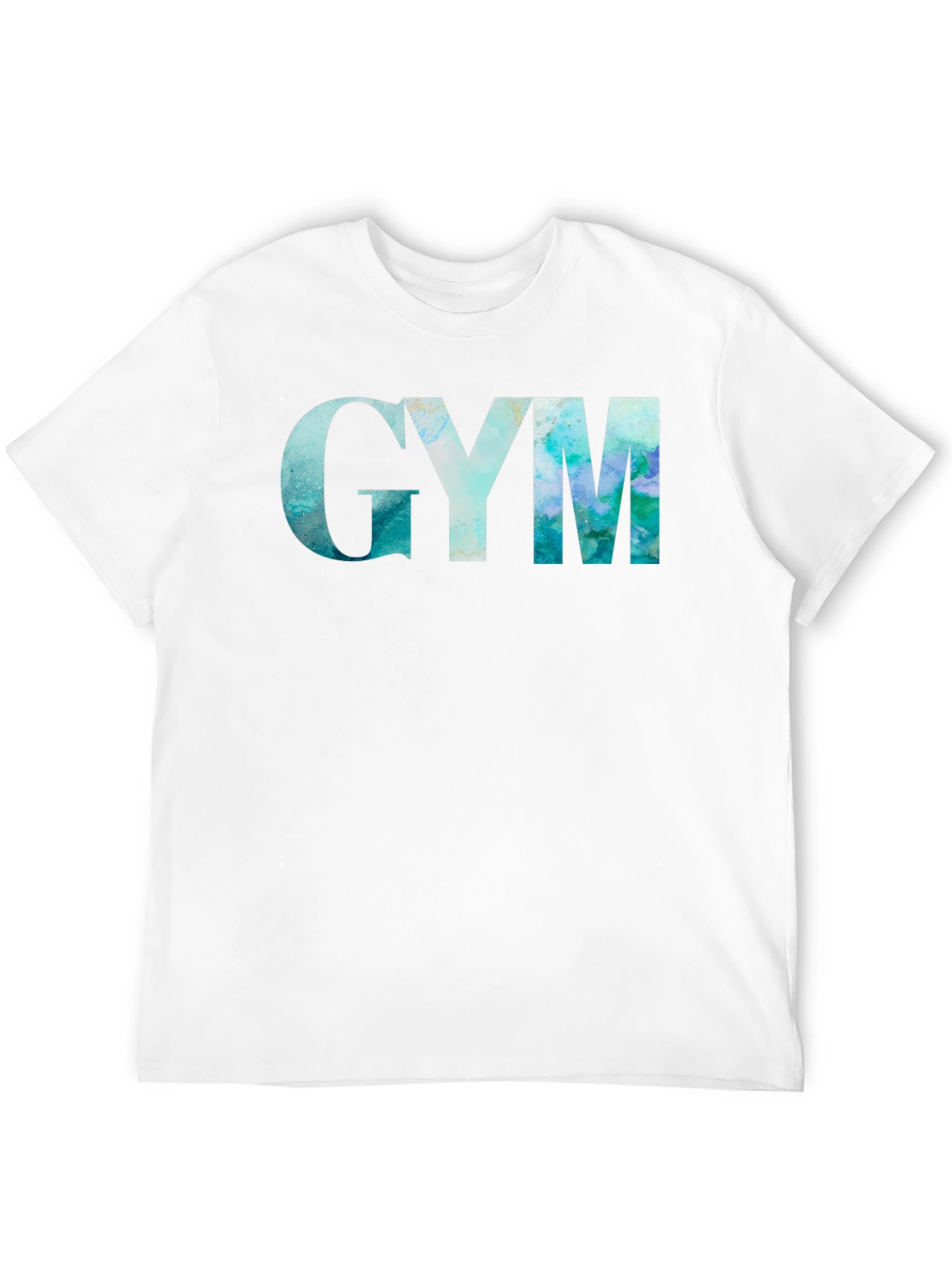 GYM Marble Graphic Black T-Shirt