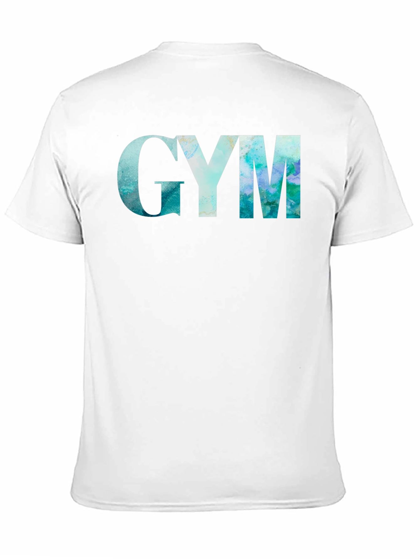 GYM Marble Graphic Black T-Shirt
