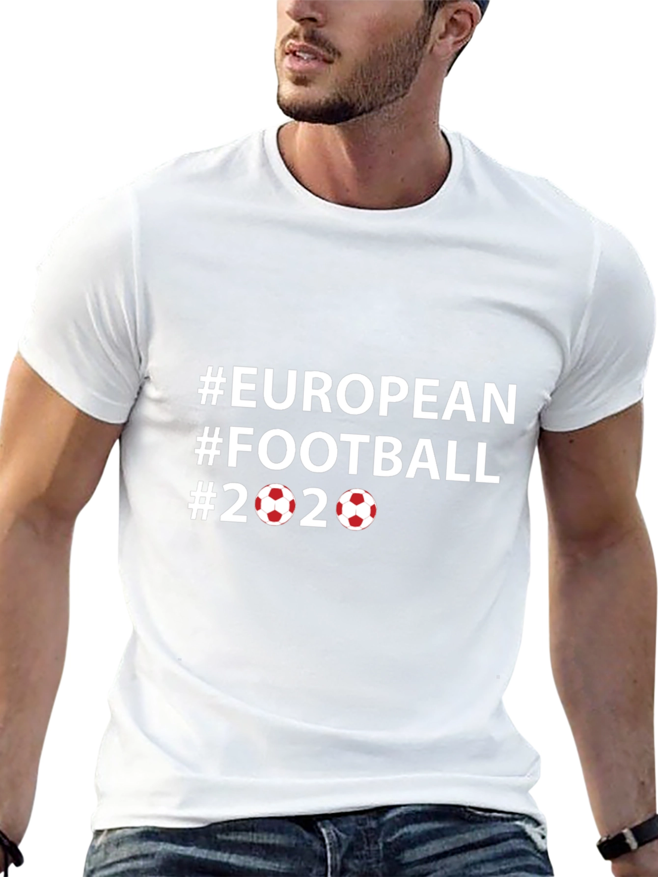 European Football 2020 Black T-Shirt