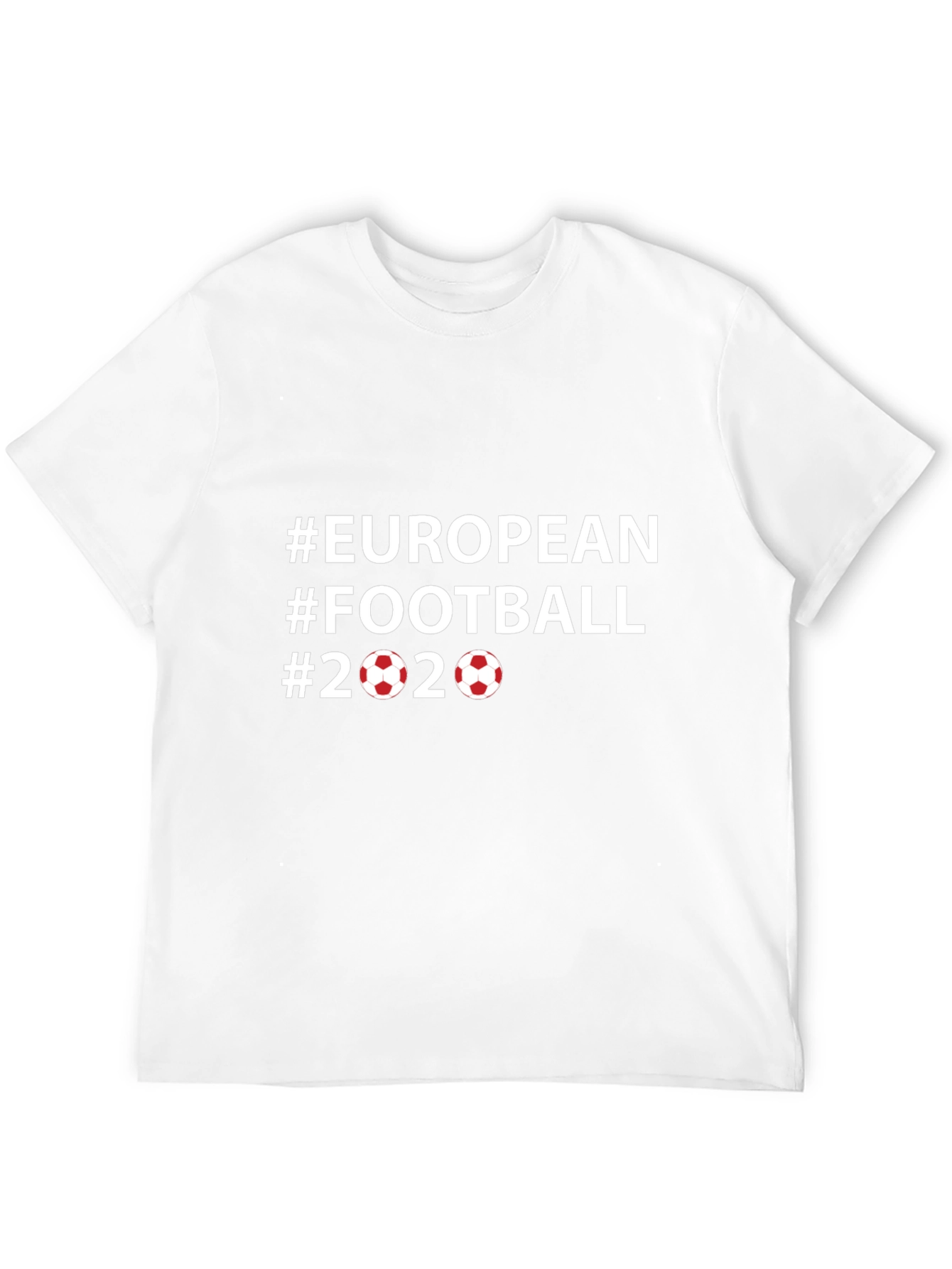 European Football 2020 Black T-Shirt