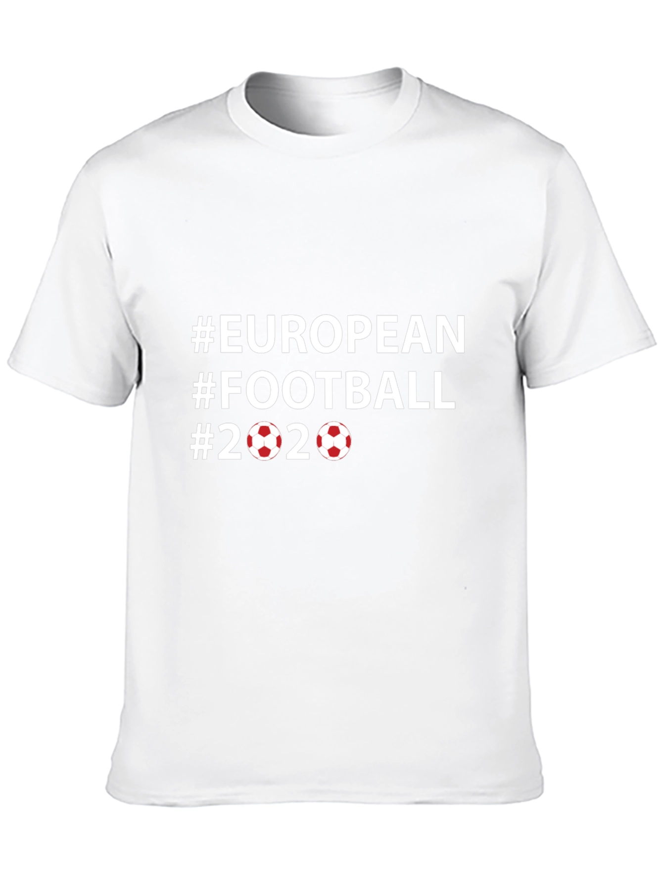European Football 2020 Black T-Shirt