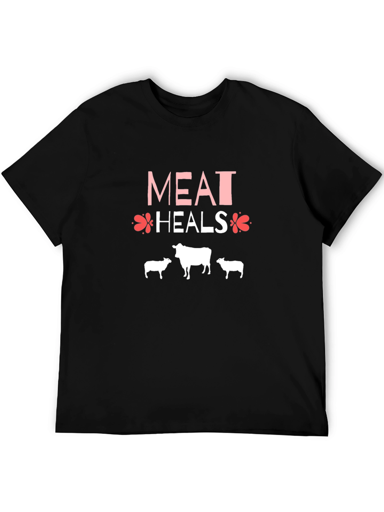 Meat Heals Black Graphic T-Shirt
