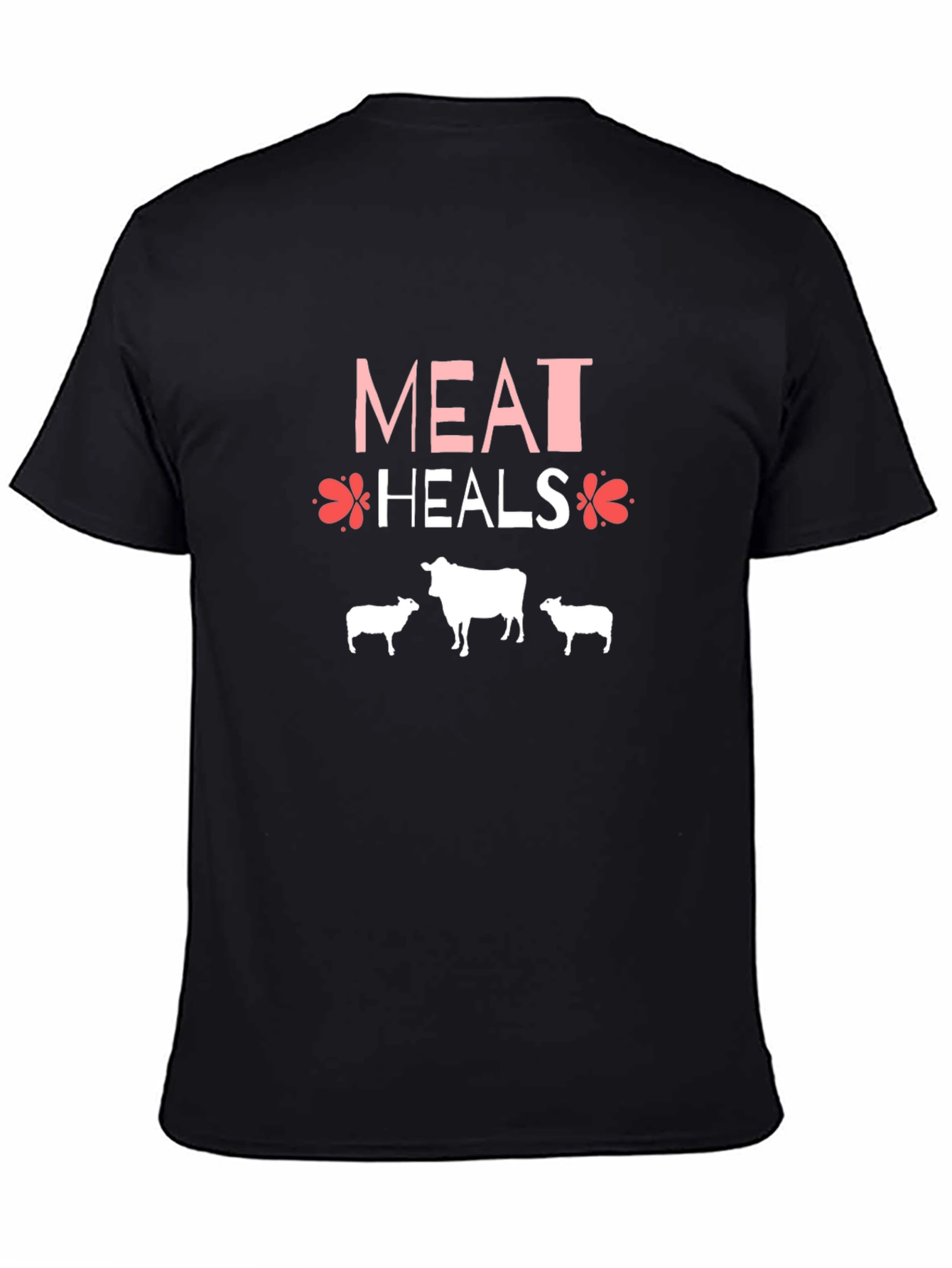 Meat Heals Black Graphic T-Shirt