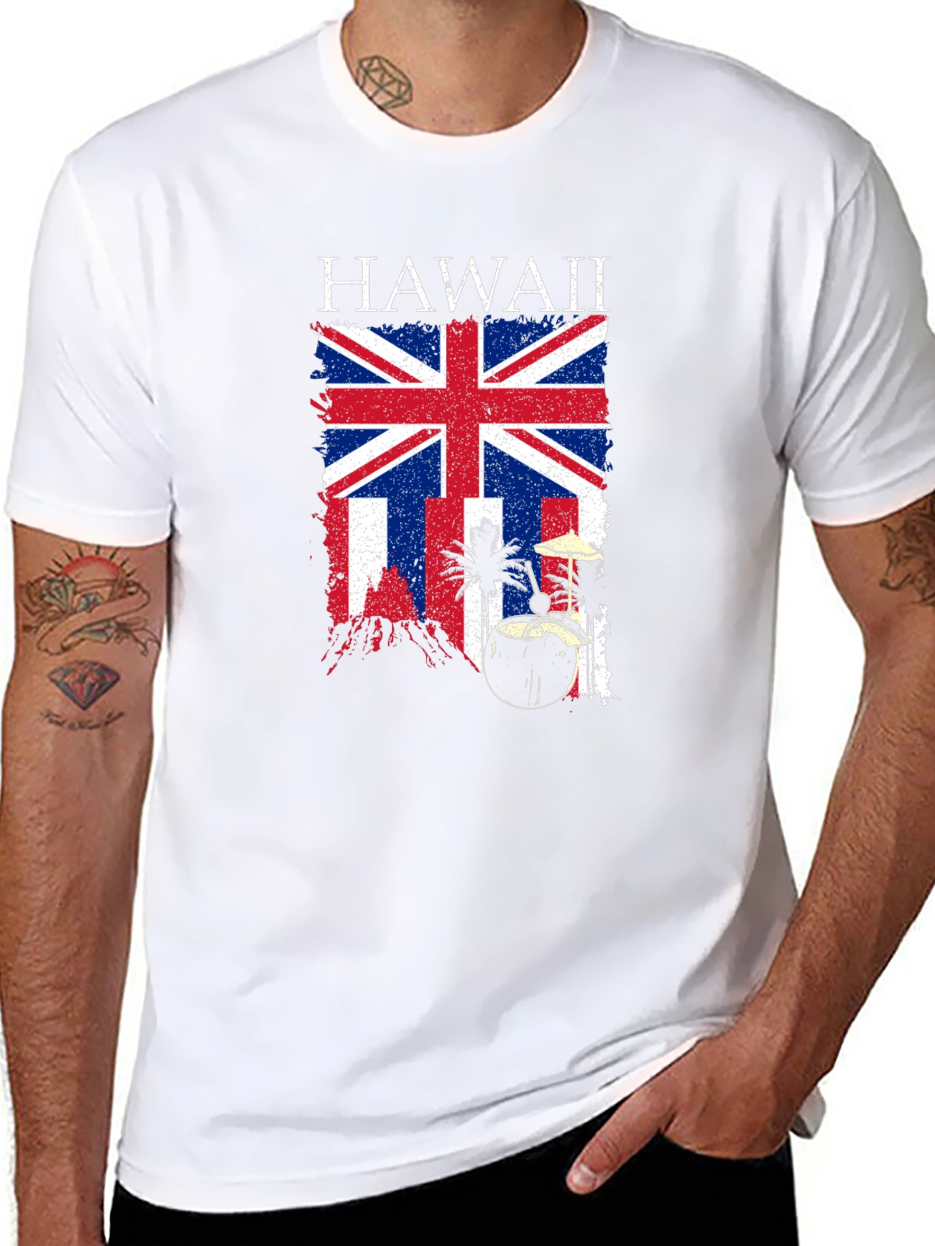 Hawaii UK Flag Graphic T-Shirt
