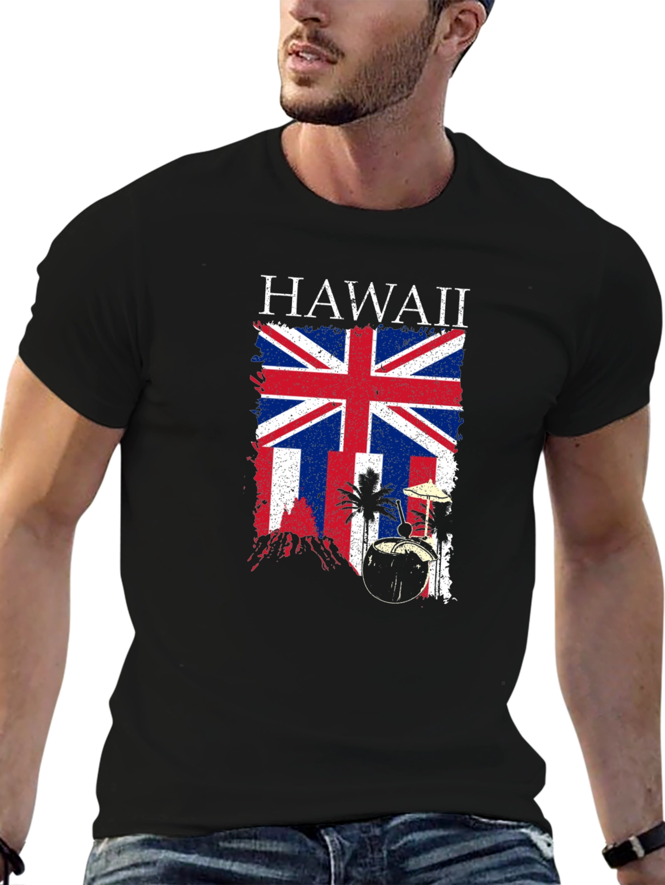 Hawaii UK Flag Graphic T-Shirt