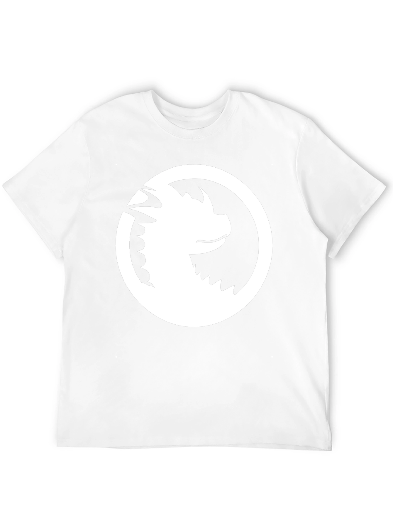 Dragon Circle Graphic Tee - Black Casual Shirt