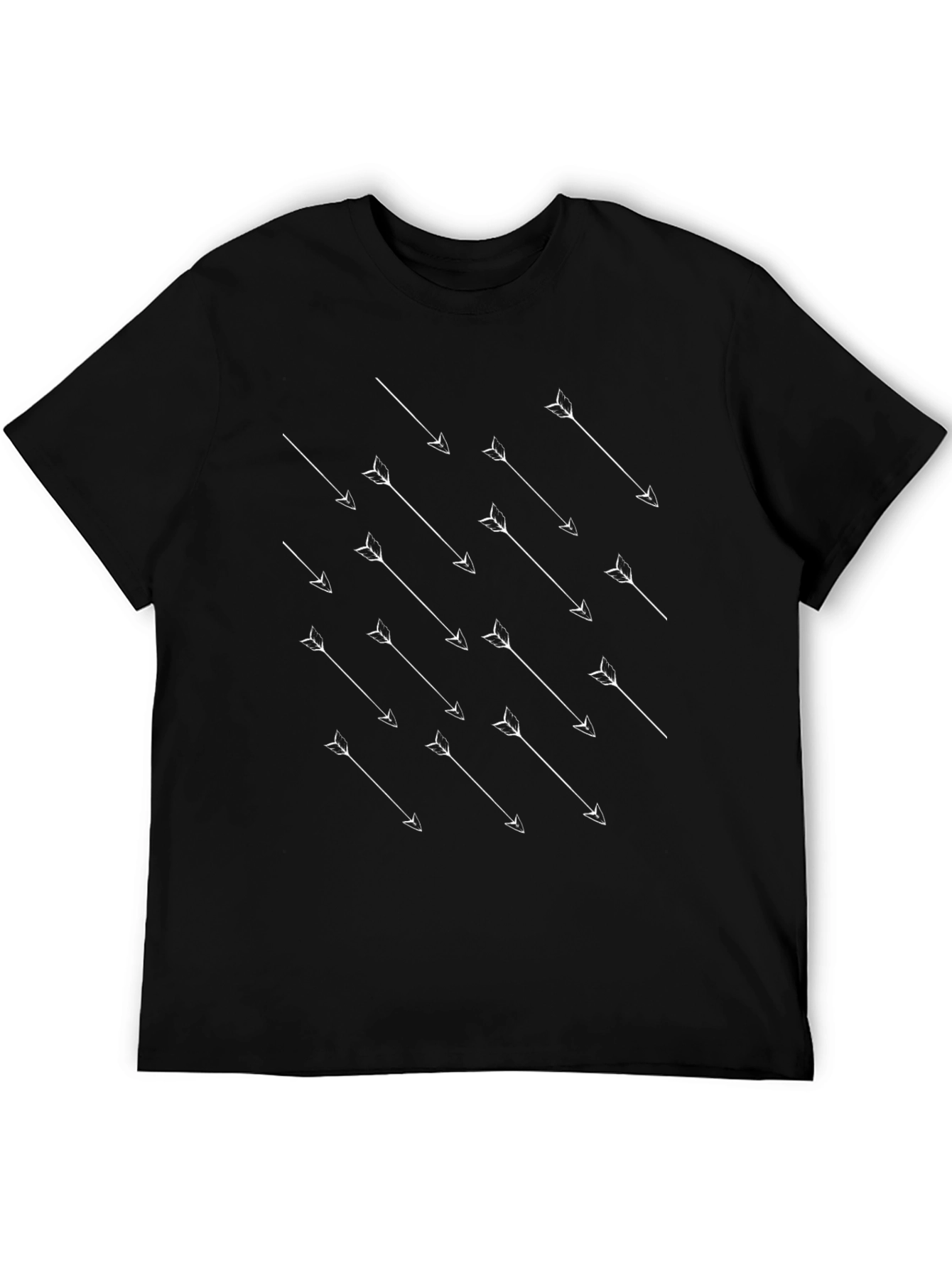 Arrow Pattern Black T-Shirt
