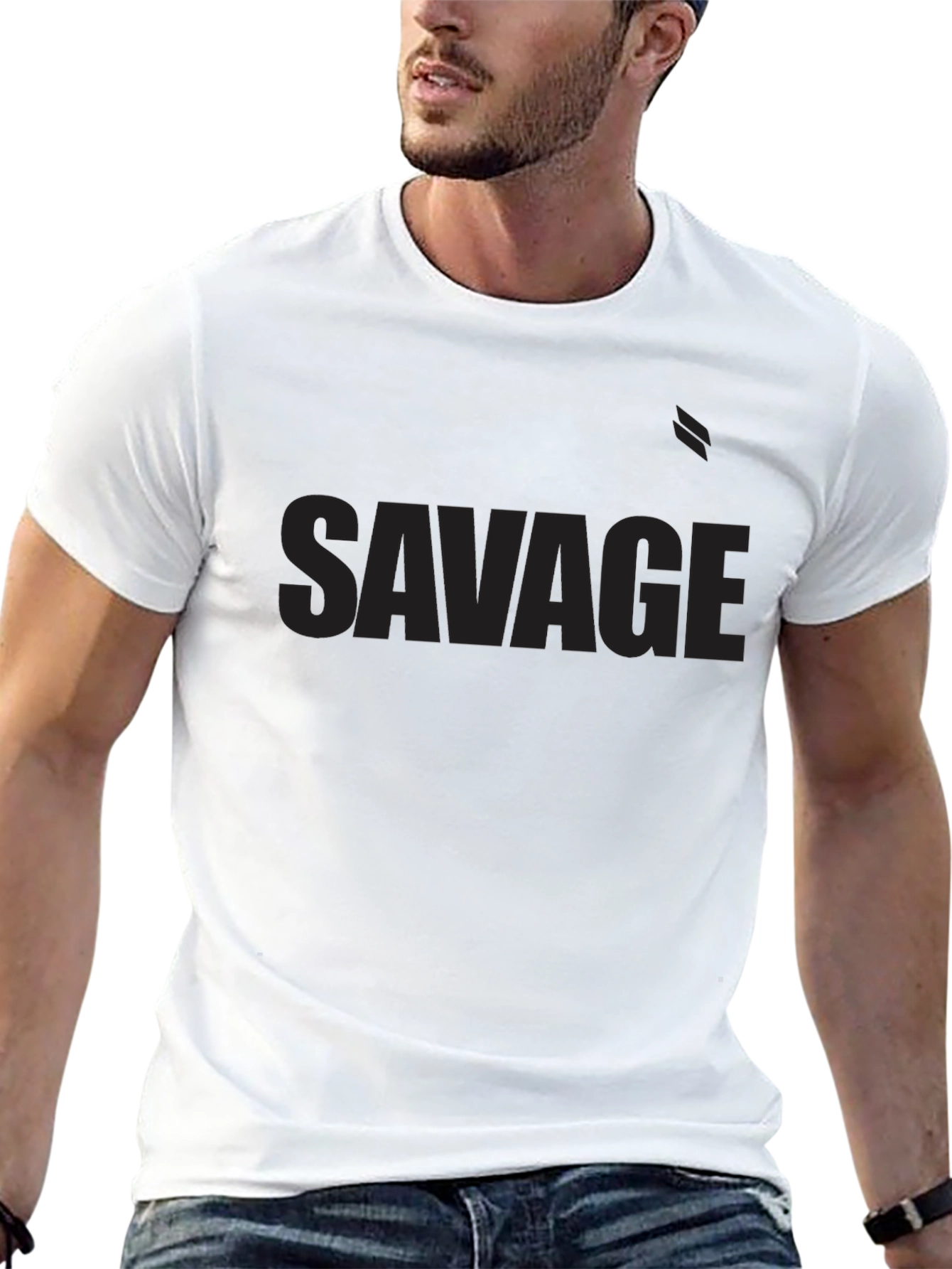 Savage Black Graphic Tee - Modern Streetwear