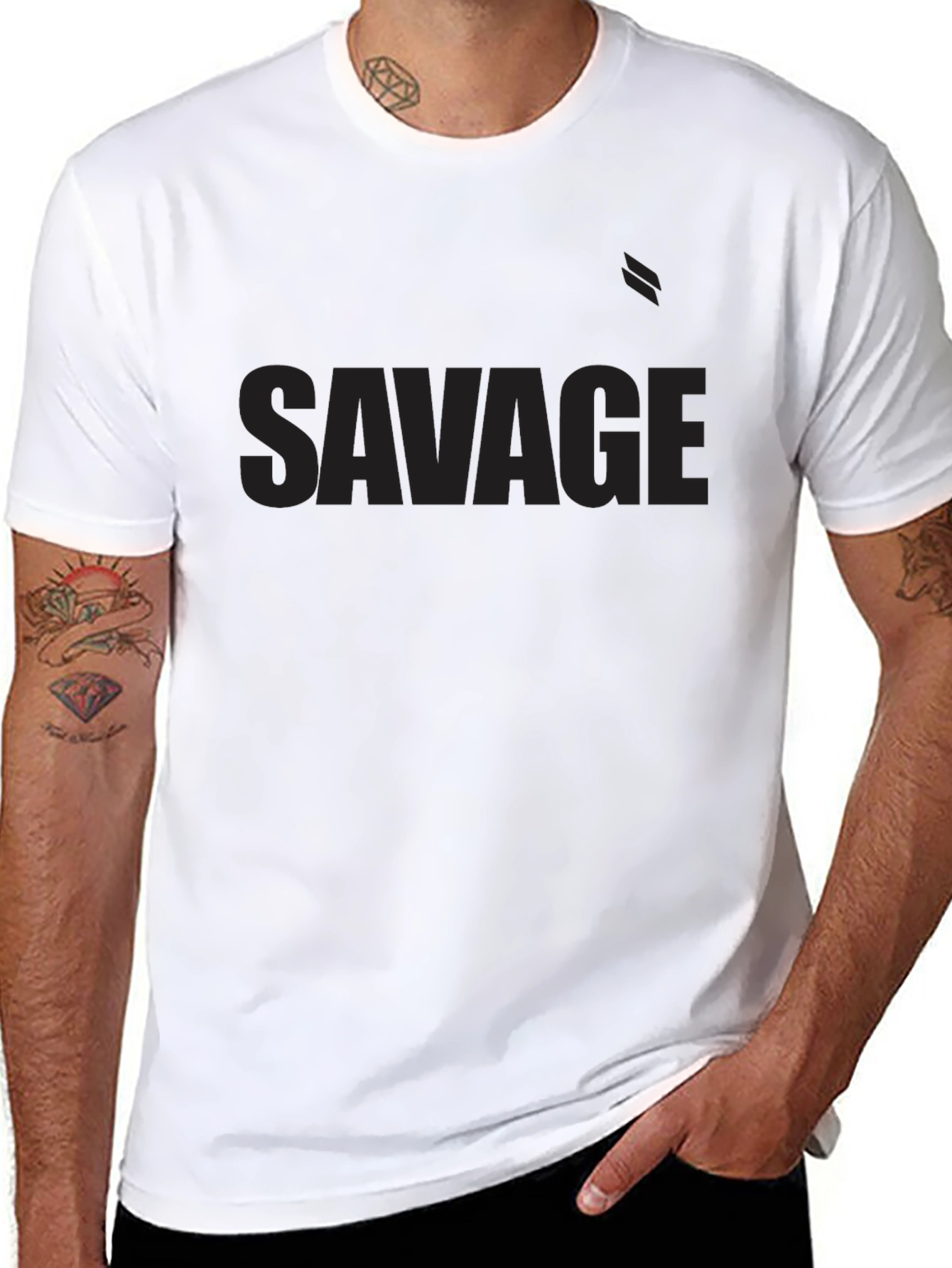 Savage Black Graphic Tee - Modern Streetwear