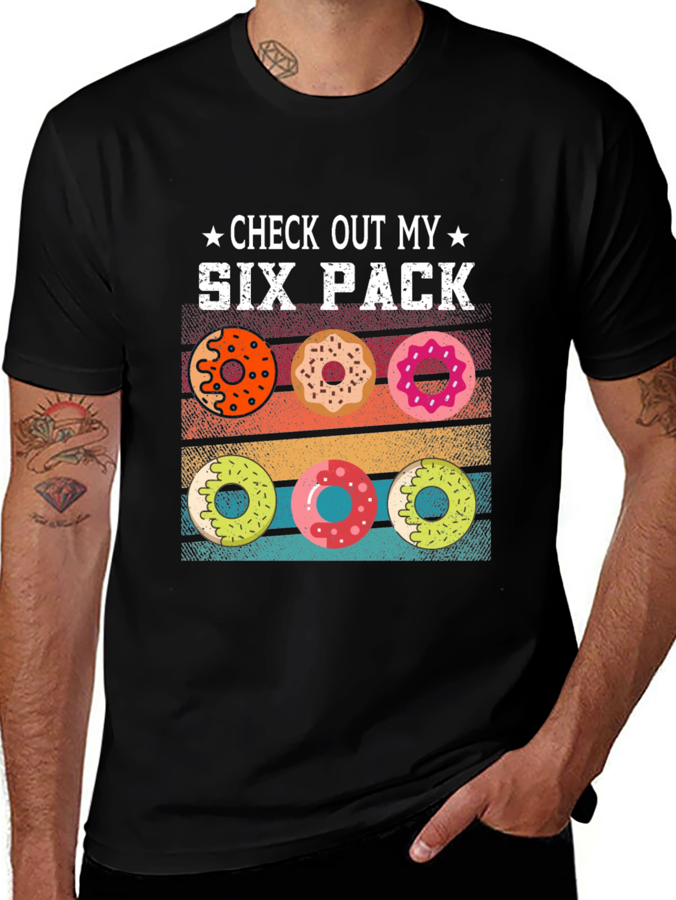 Check Out My Six Pack Donuts Graphic T-Shirt
