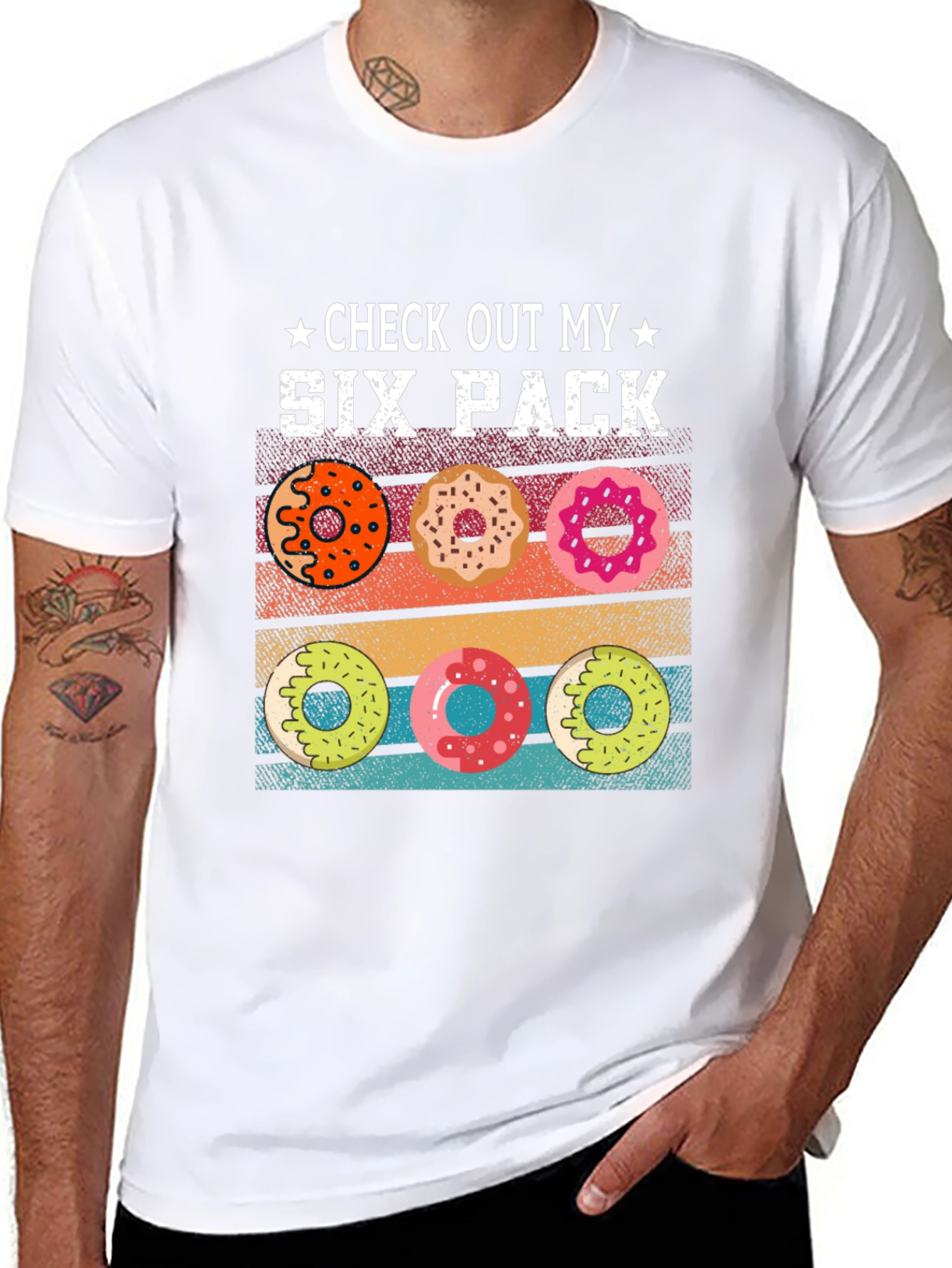 Check Out My Six Pack Donuts Graphic T-Shirt