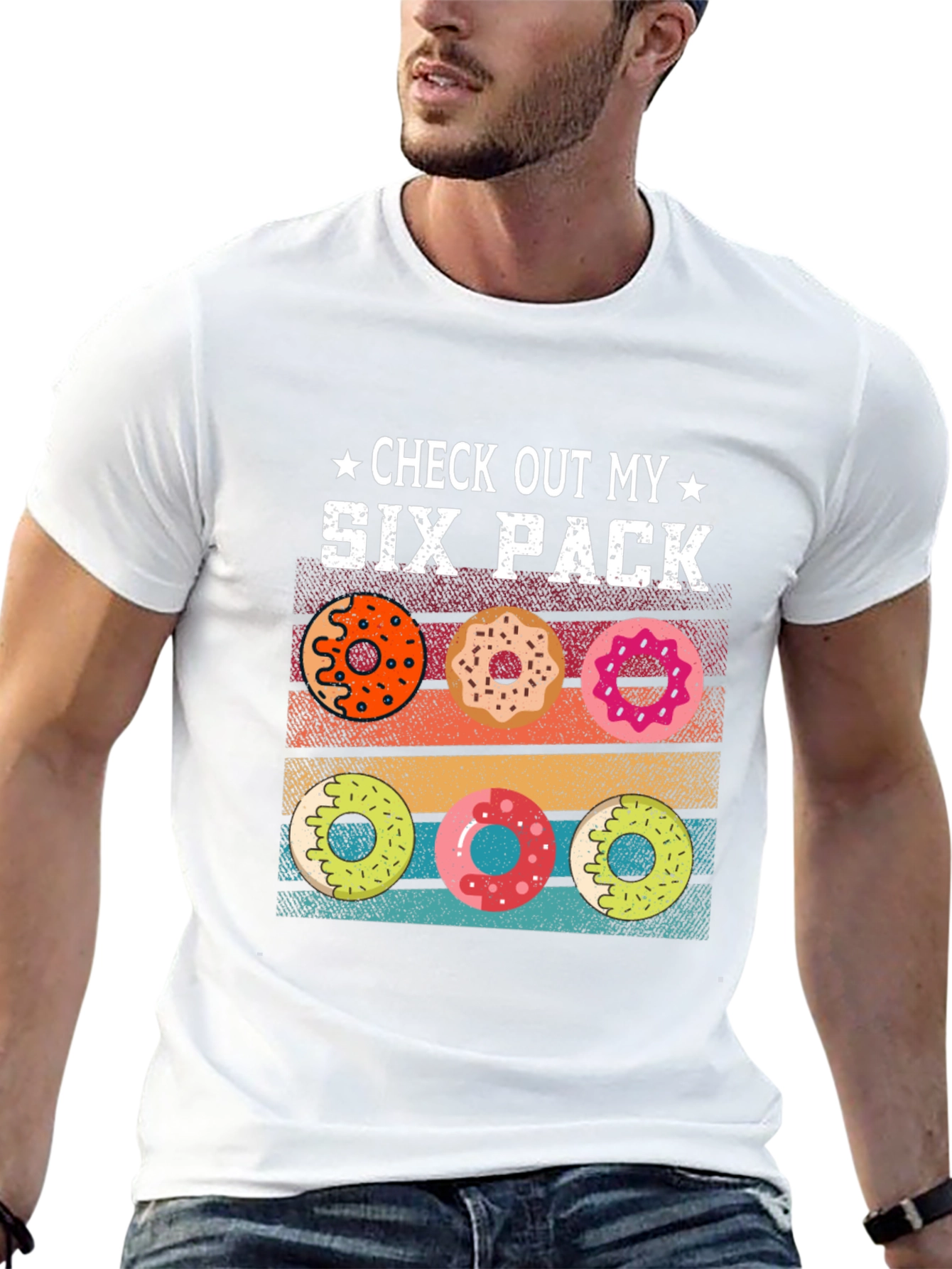 Check Out My Six Pack Donuts Graphic T-Shirt