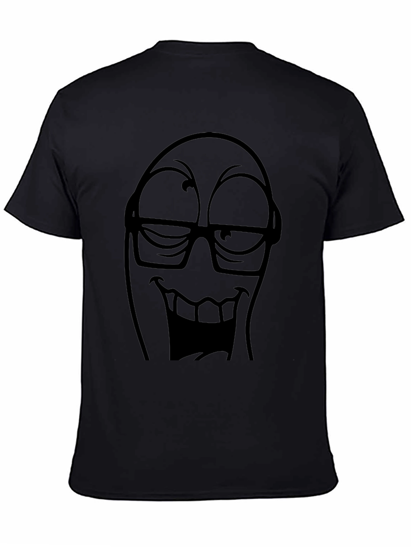 Funny Face Graphic Tee - Black T-Shirt