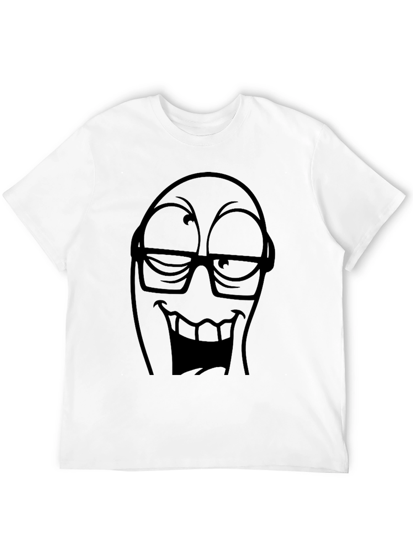 Funny Face Graphic Tee - Black T-Shirt