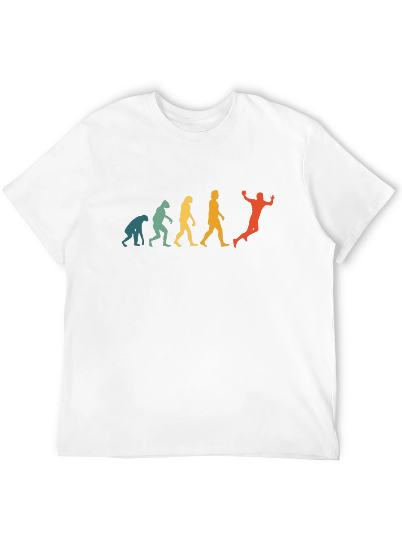 Handball Evolution Graphic T-Shirt - Retro Style