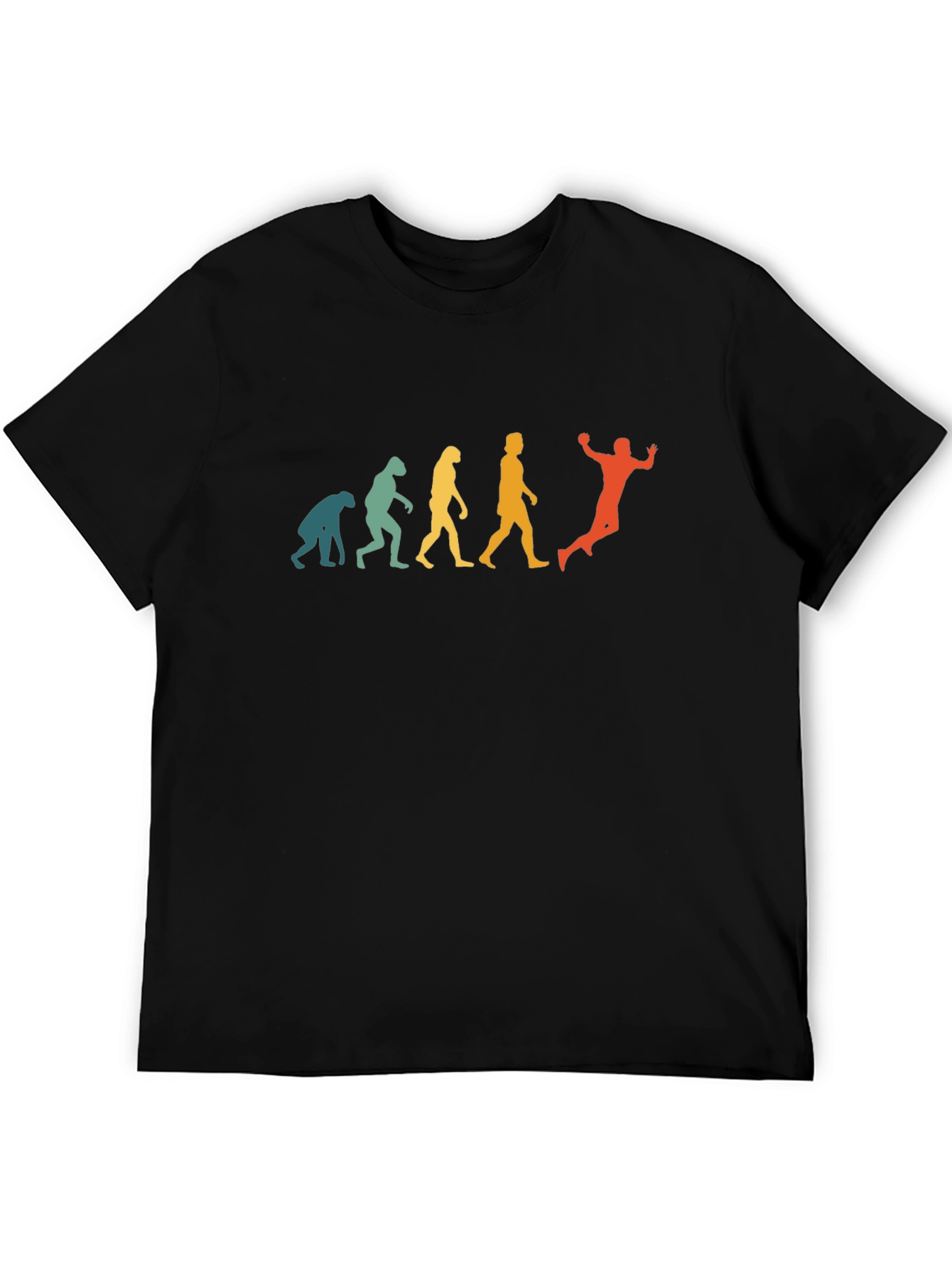 Handball Evolution Graphic T-Shirt - Retro Style