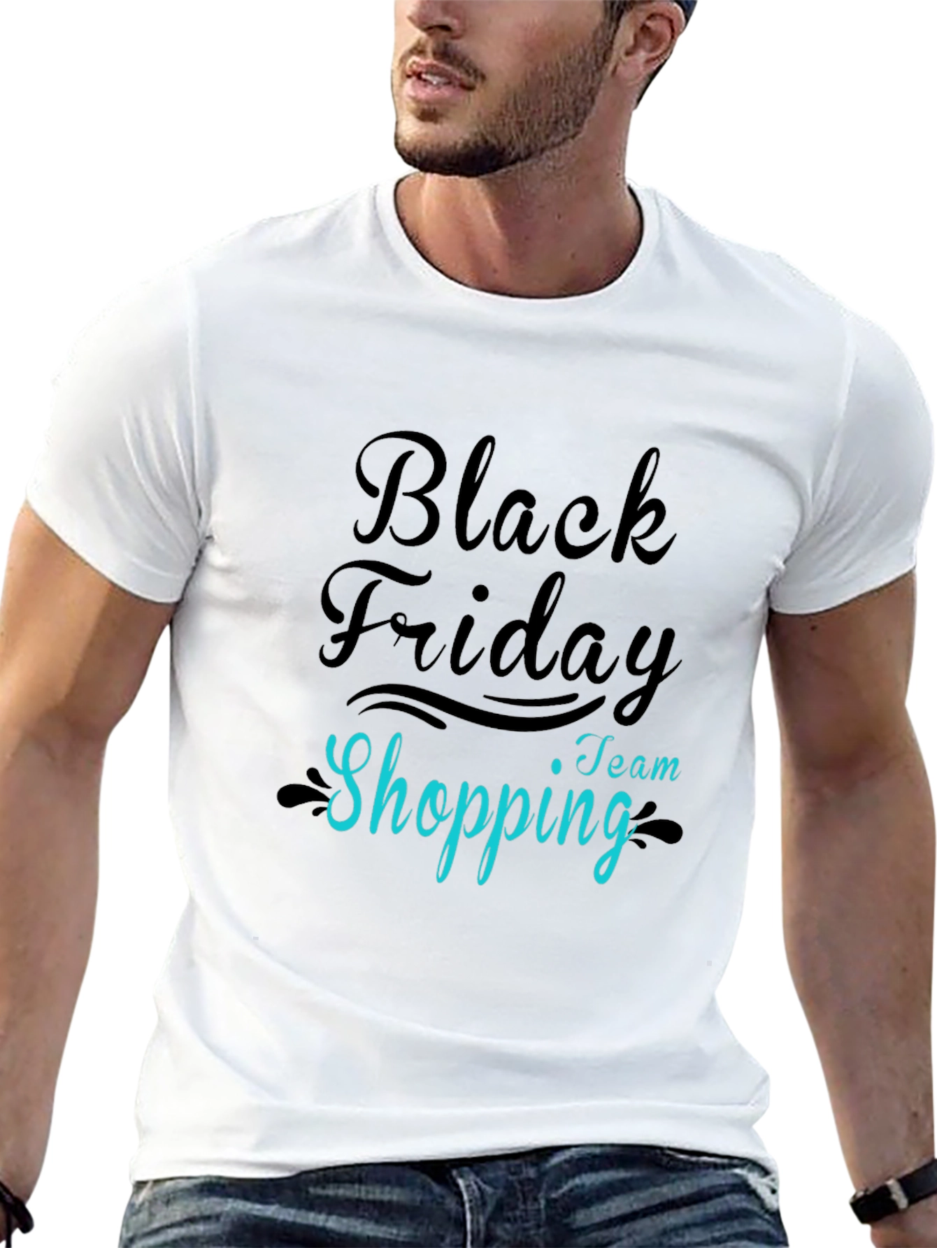 Black Friday Team Shopping Black Tee