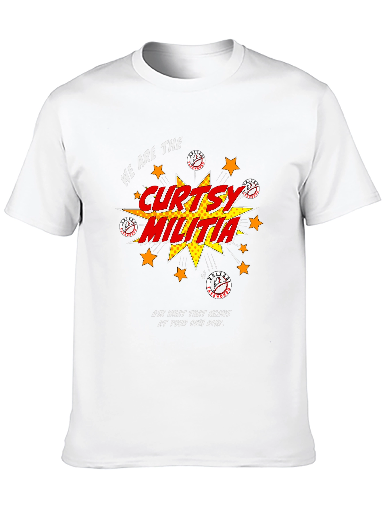 Curtsy Militia Graphic Tee - Soft Cotton Shirt