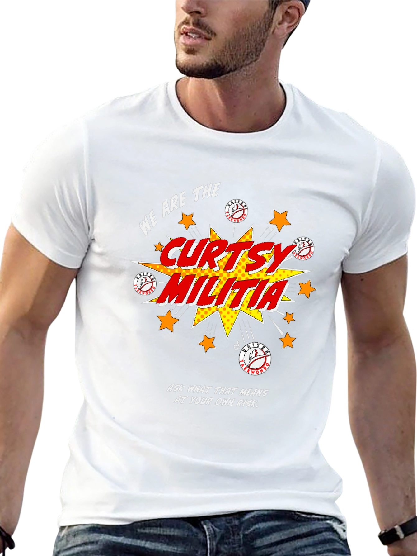 Curtsy Militia Graphic Tee - Soft Cotton Shirt