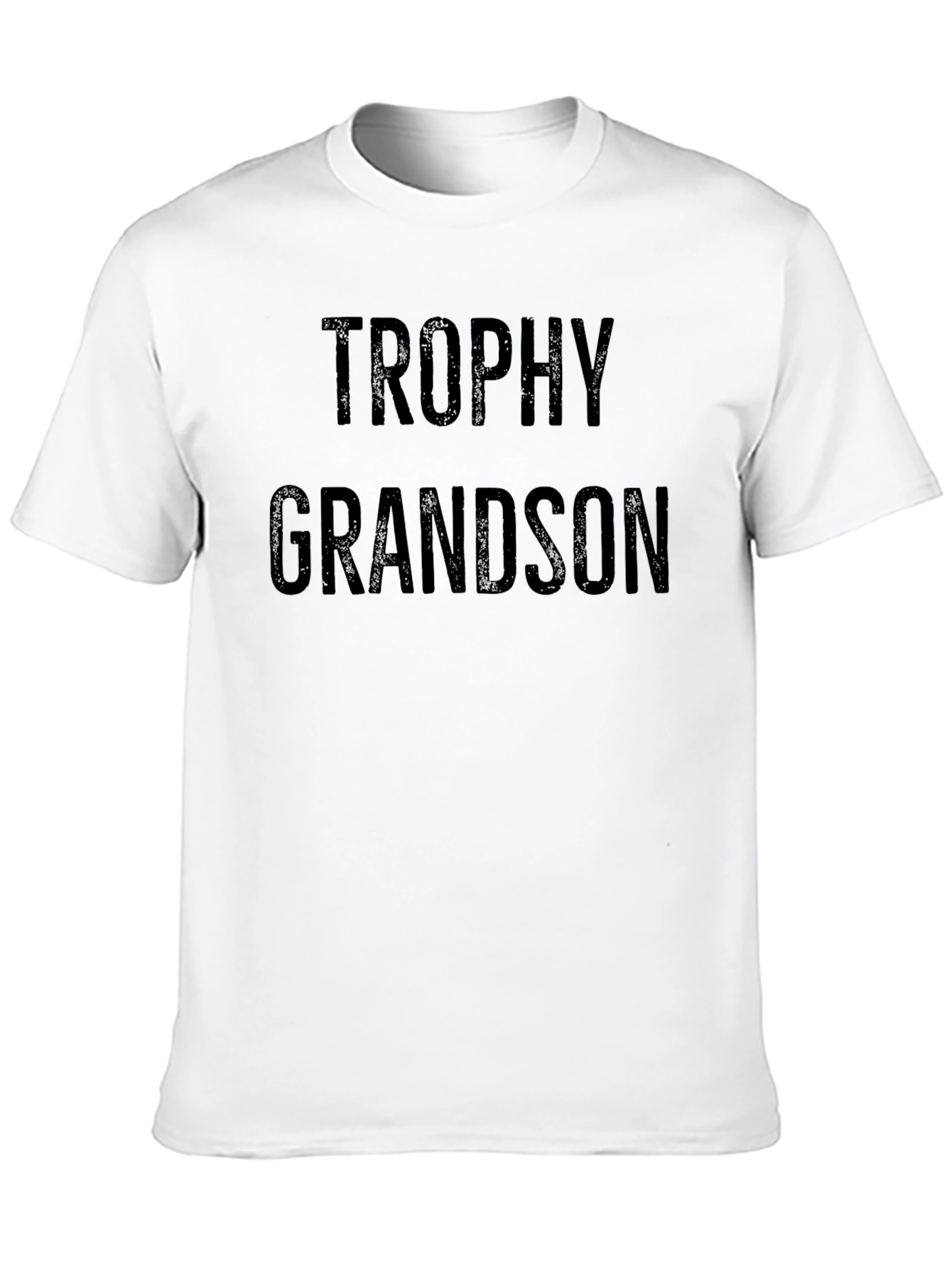 Trophy Grandson Black T-Shirt Novelty