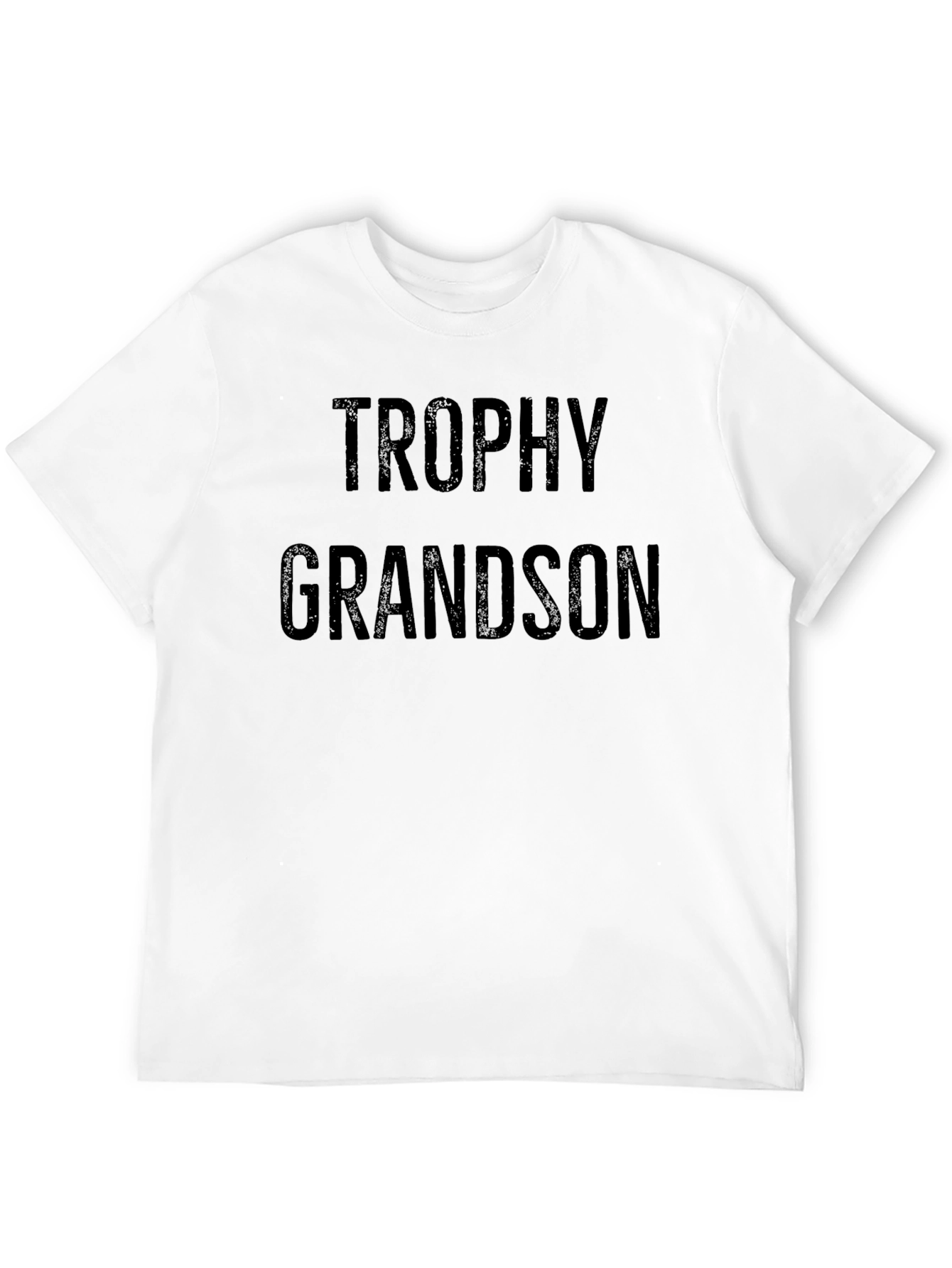 Trophy Grandson Black T-Shirt Novelty