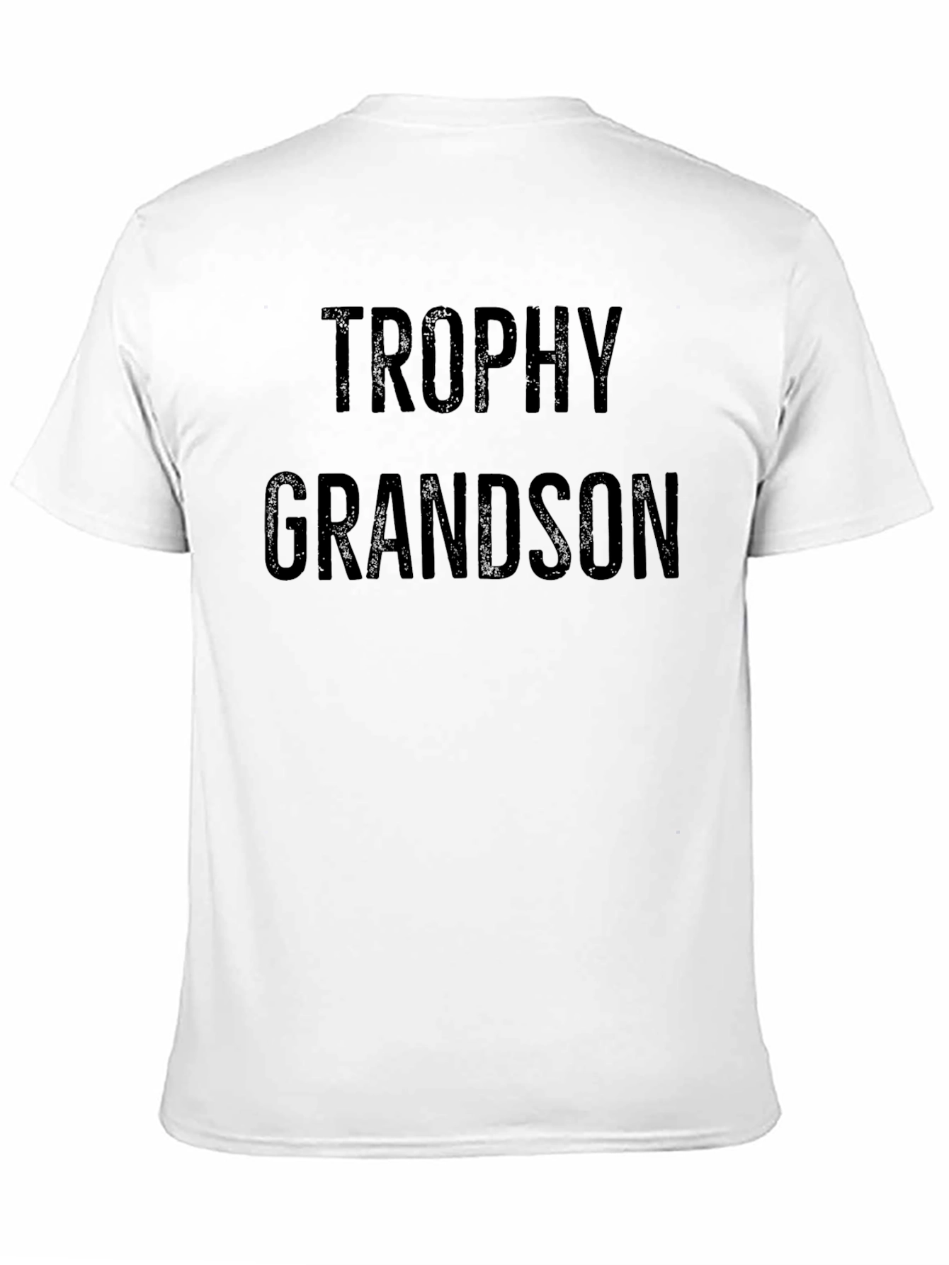 Trophy Grandson Black T-Shirt Novelty